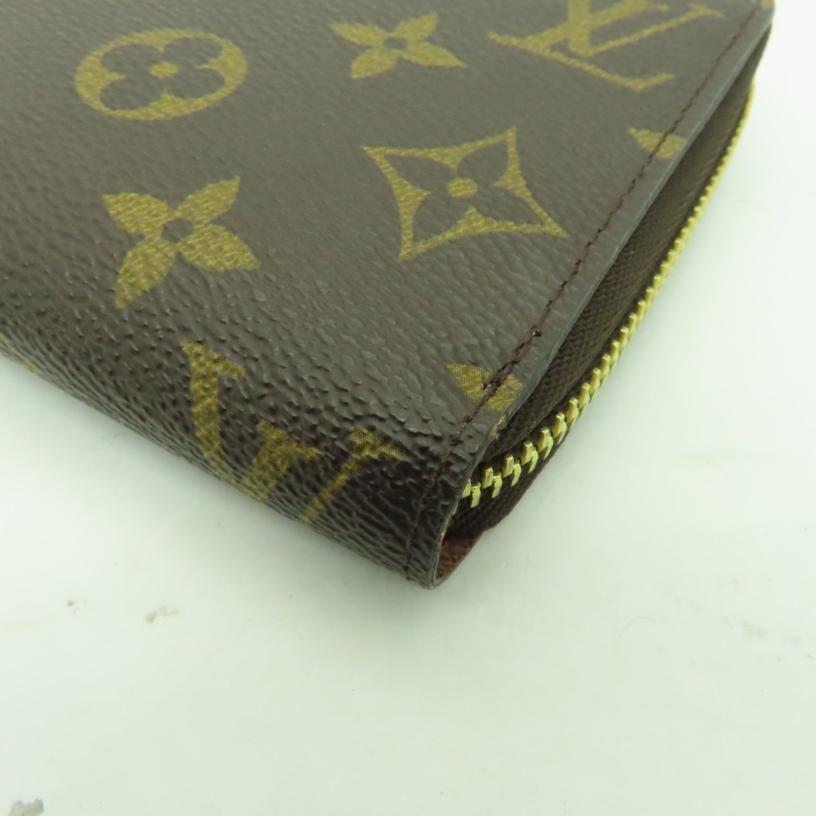 LOUIS VUITTON Monogram Zippy Long Wallet金扣長錢包啡色