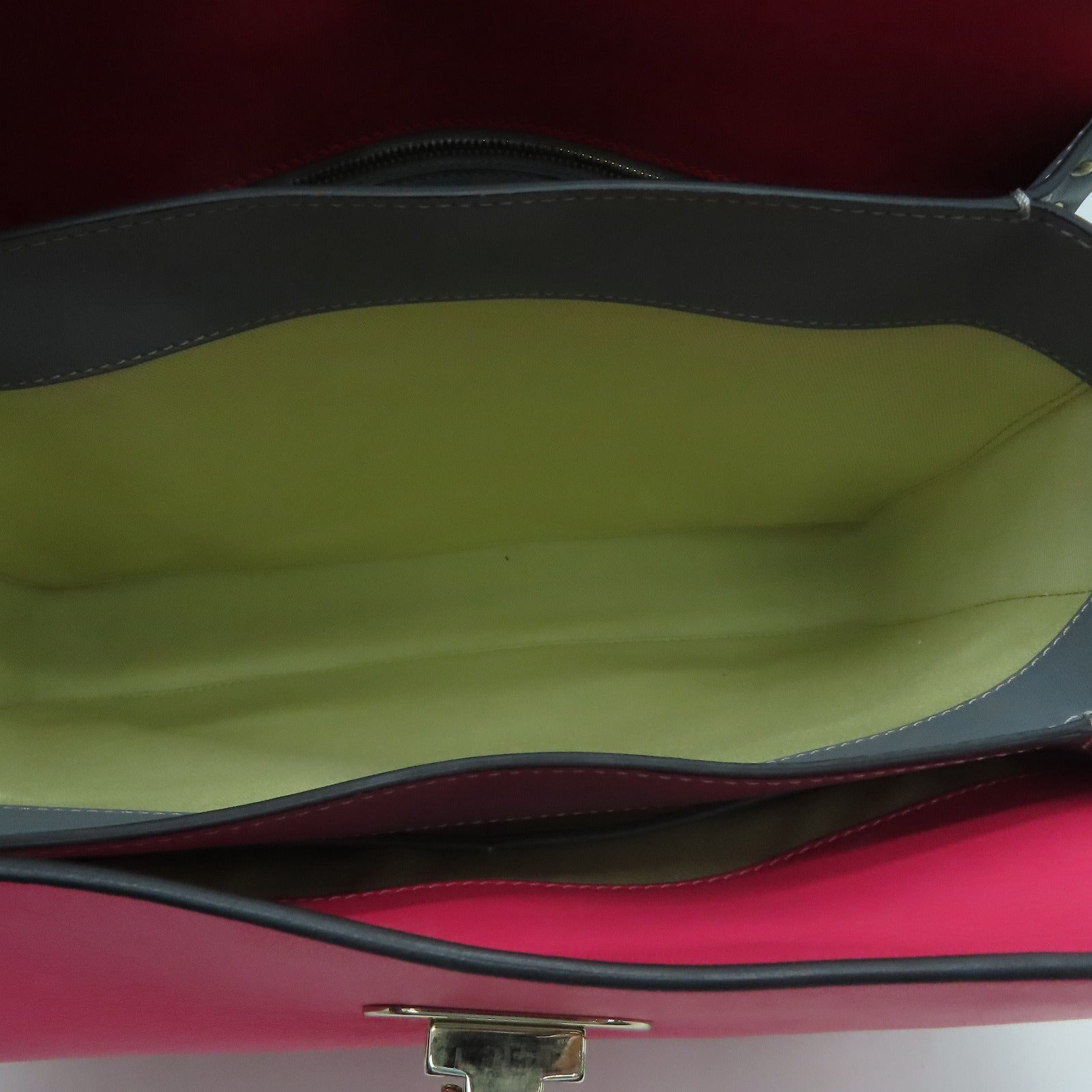 Valentino 牛皮皮革2 Way Shoulder Handbag金扣手挽肩背两用袋红色