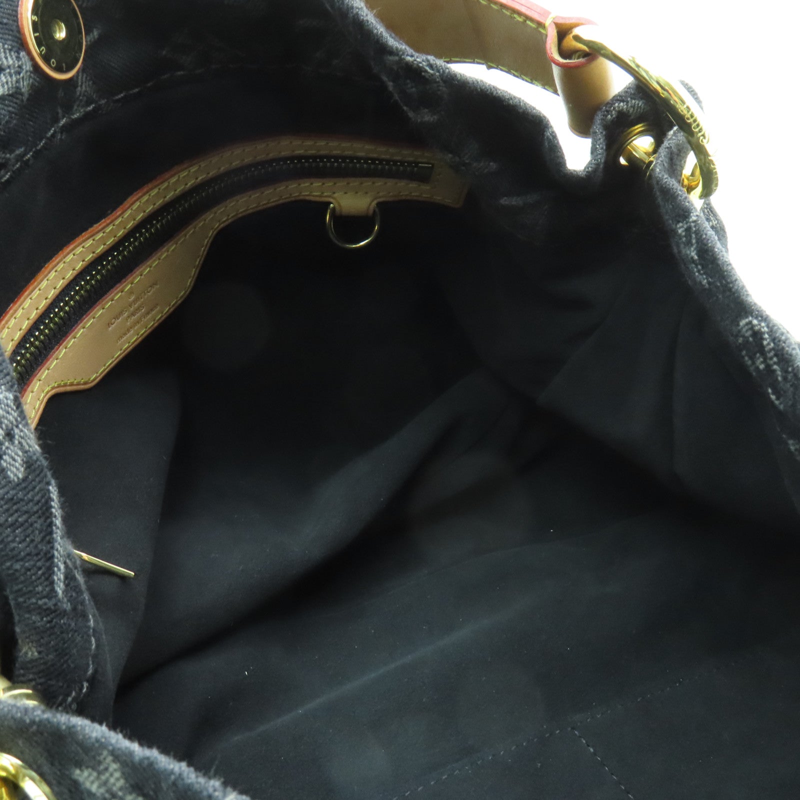 LOUIS VUITTON Monogram Denim Daily PM金扣肩背袋黒色