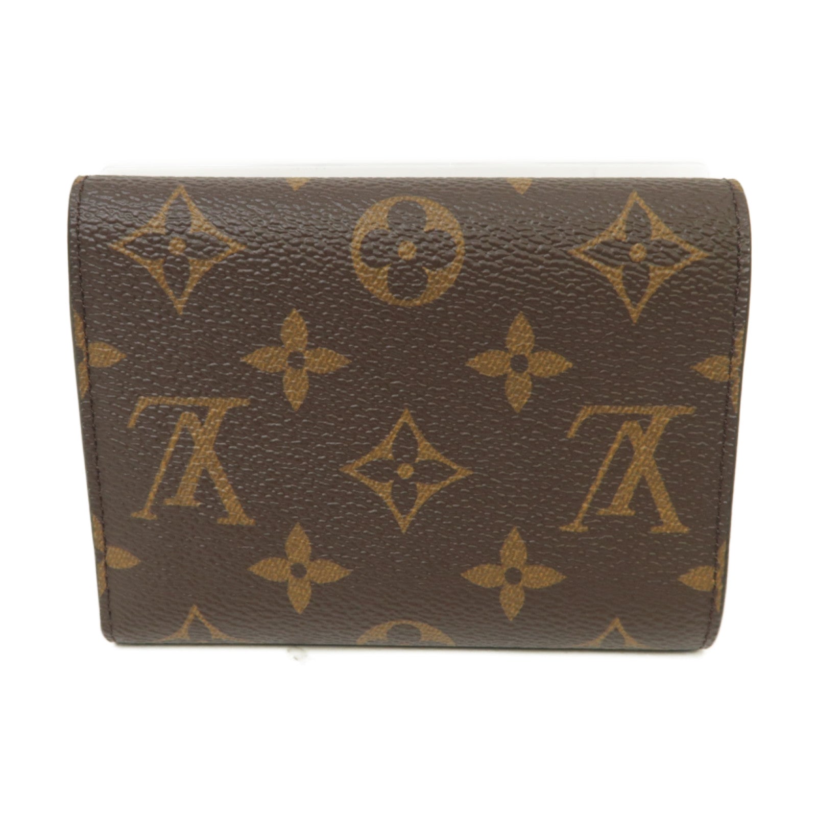 LOUIS VUITTON Monogram Wallet金扣錢包棕色/粉紅色