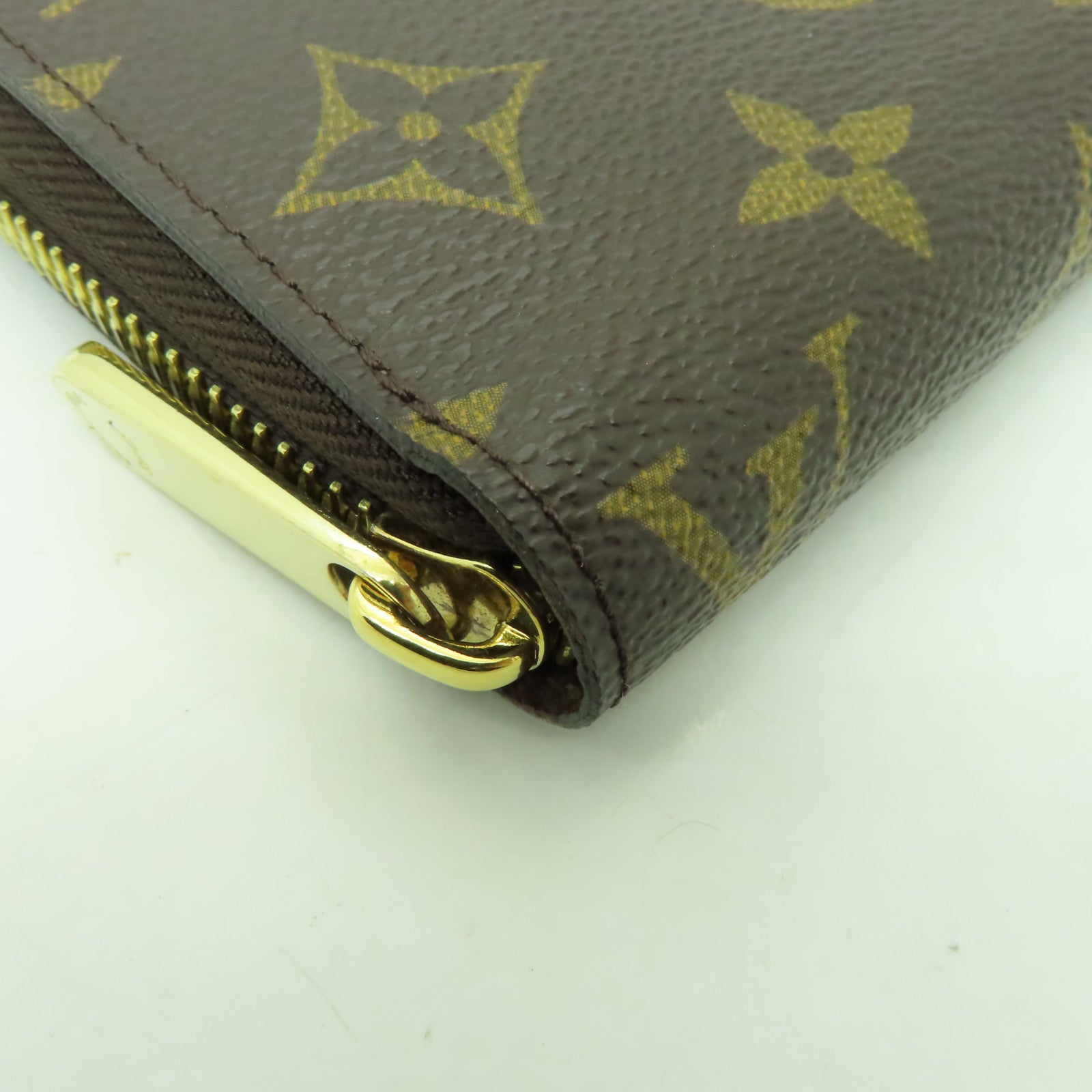 LOUIS VUITTON Monogram Zippy Long Wallet金扣長錢包啡色