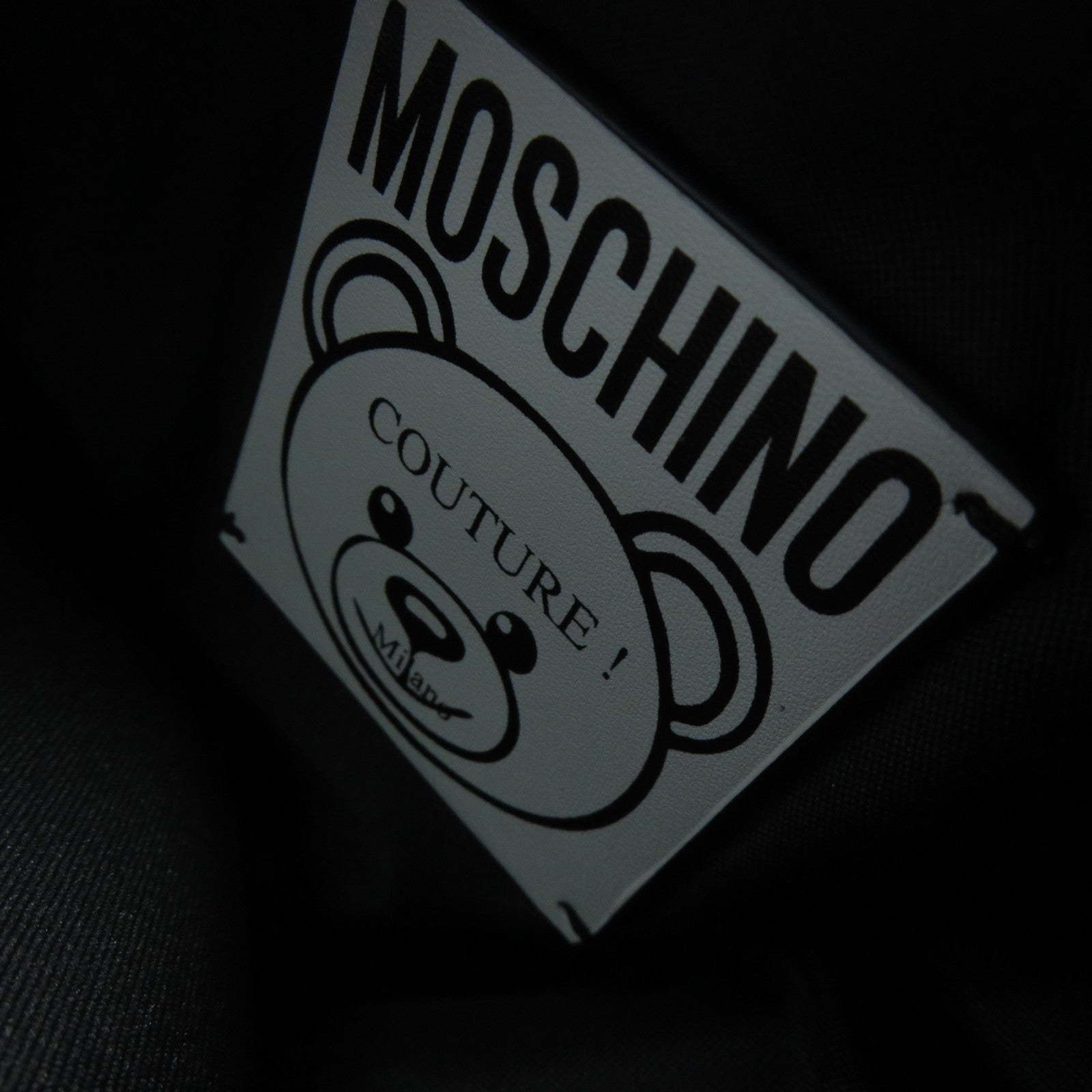 MOSCHINO 塗層帆布Clutch/Pouch銀扣手拿包粉紅色