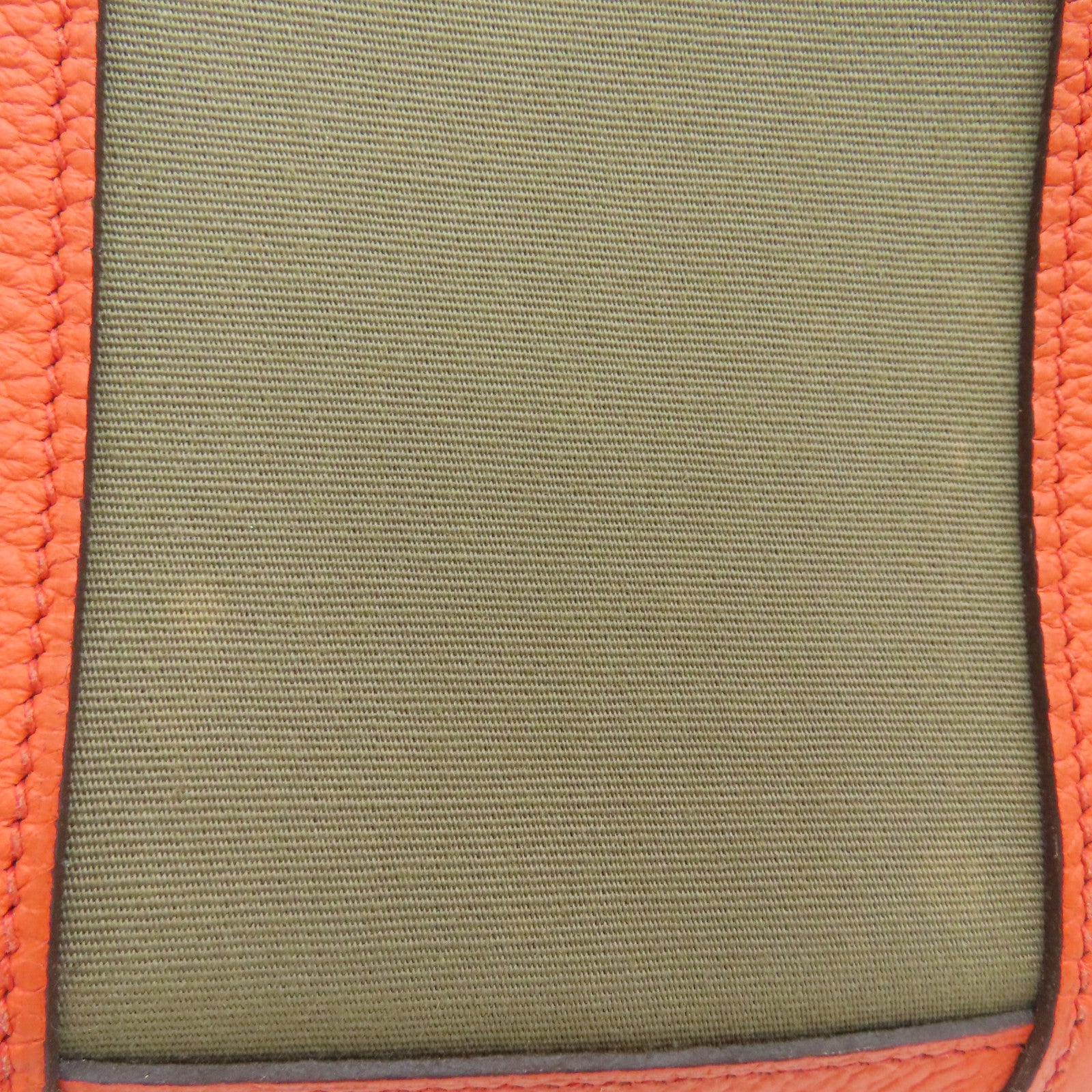 HERMES 帆布Garden Party TPM Tote Bag銀扣手挽袋啡色橙色