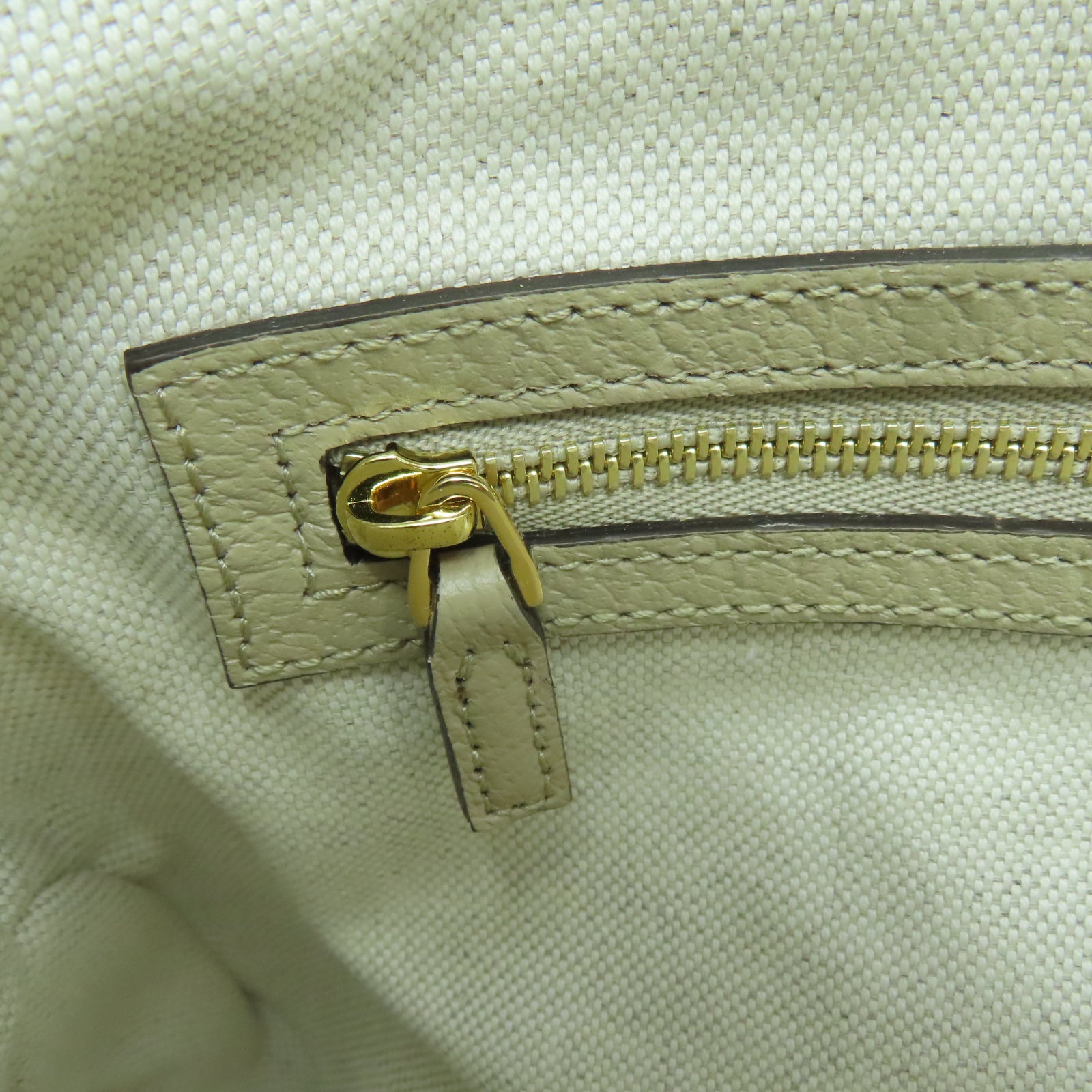 GUCCI 【激減優惠】帆布2 Way Shoulder金扣手挽肩背兩用袋米色
