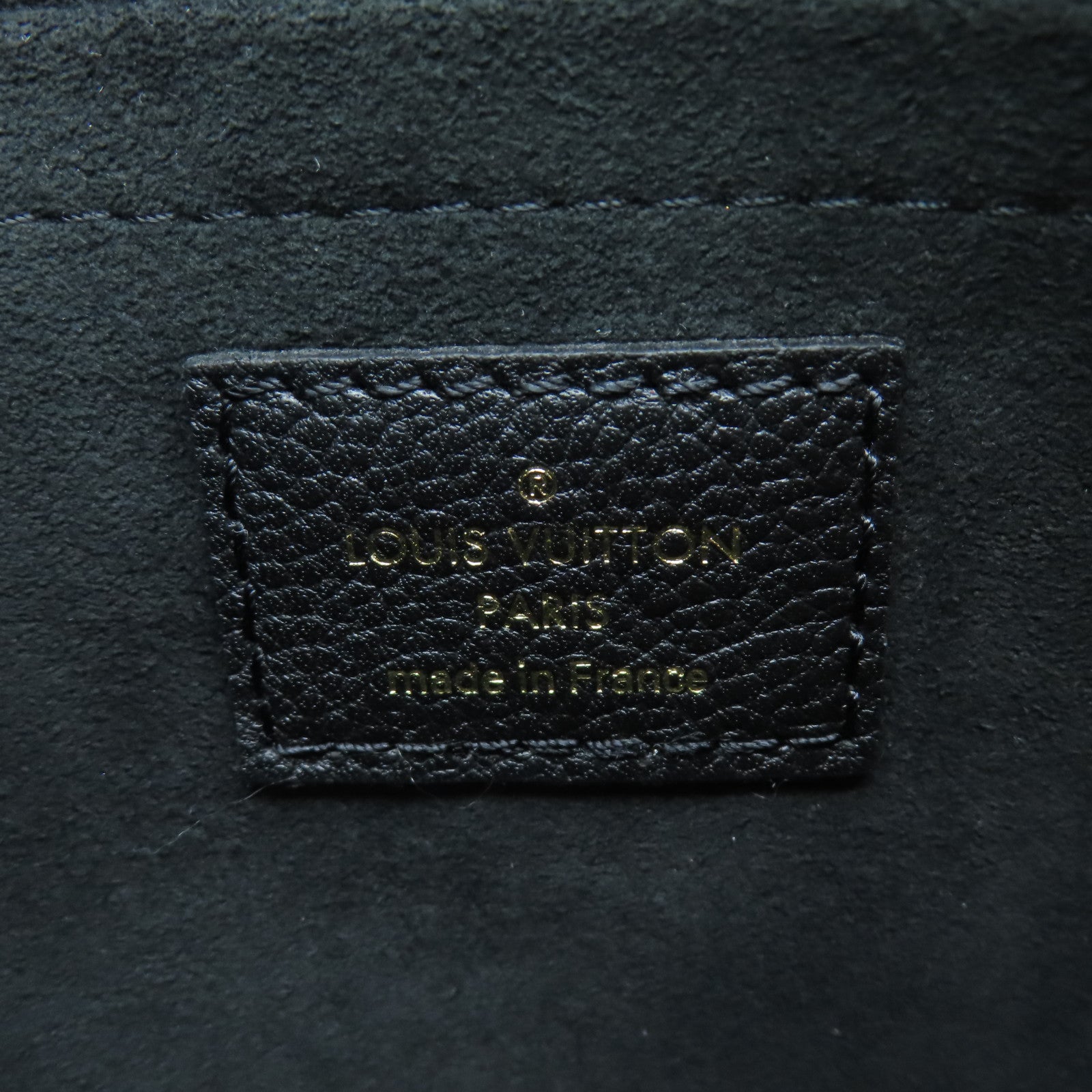LOUIS VUITTON Monogram Empreinte Multi Pochette Accessoires Gold Buckle Shoulder Bag Black