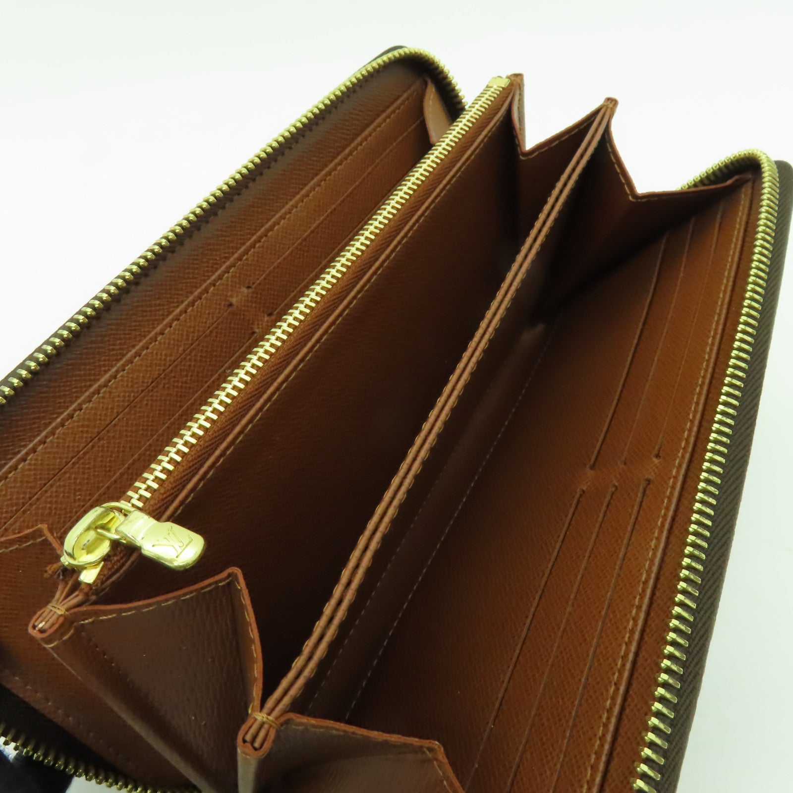 LOUIS VUITTON Monogram Zippy Long Wallet金扣長錢包啡色