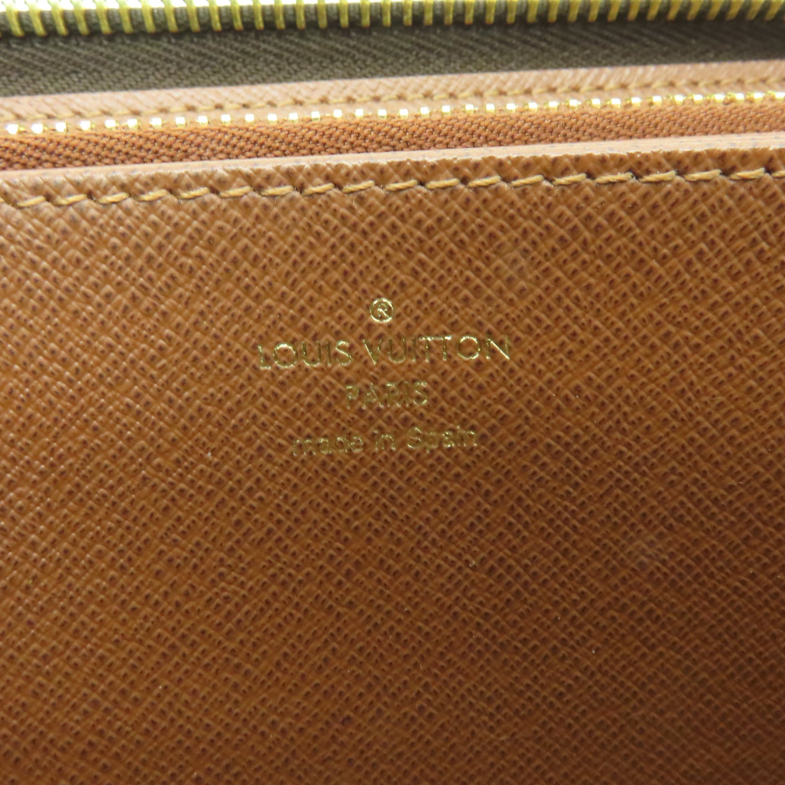 LOUIS VUITTON Monogram Zippy Long Wallet金扣長錢包啡色