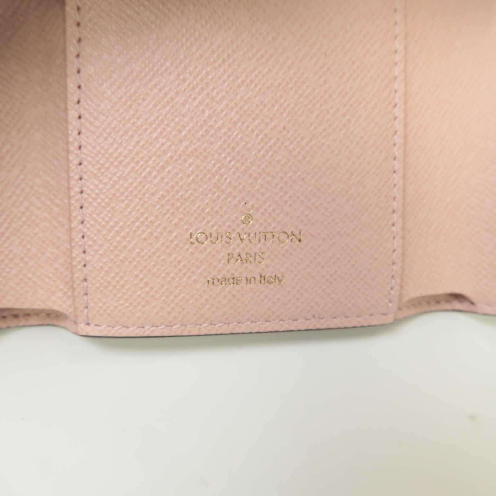 LOUIS VUITTON Monogram Wallet金扣錢包棕色/粉紅色