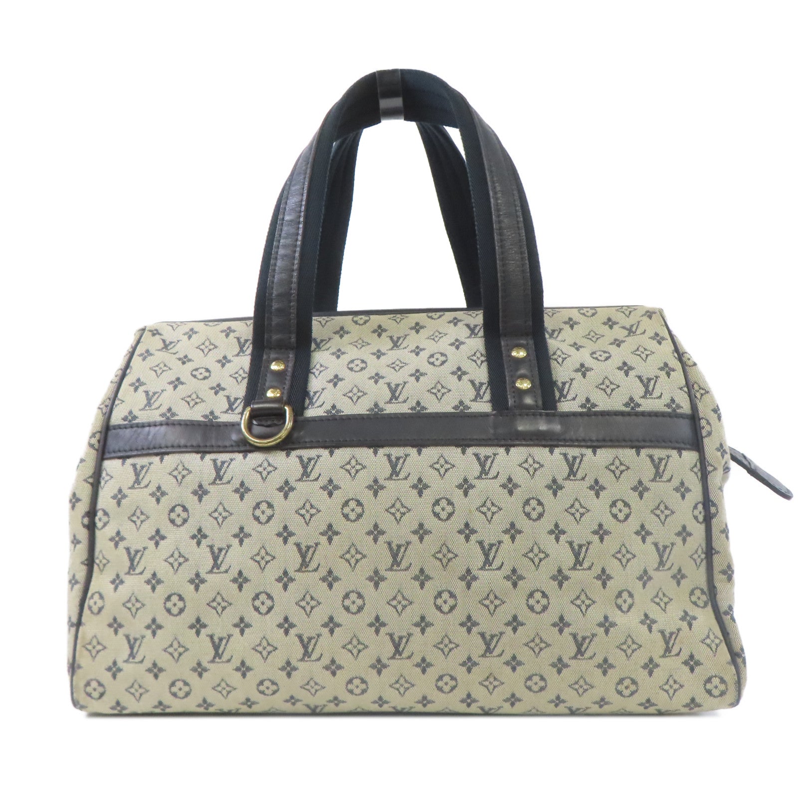 LOUIS VUITTON Monogram Mini Josephine GM金扣手挽袋藍色