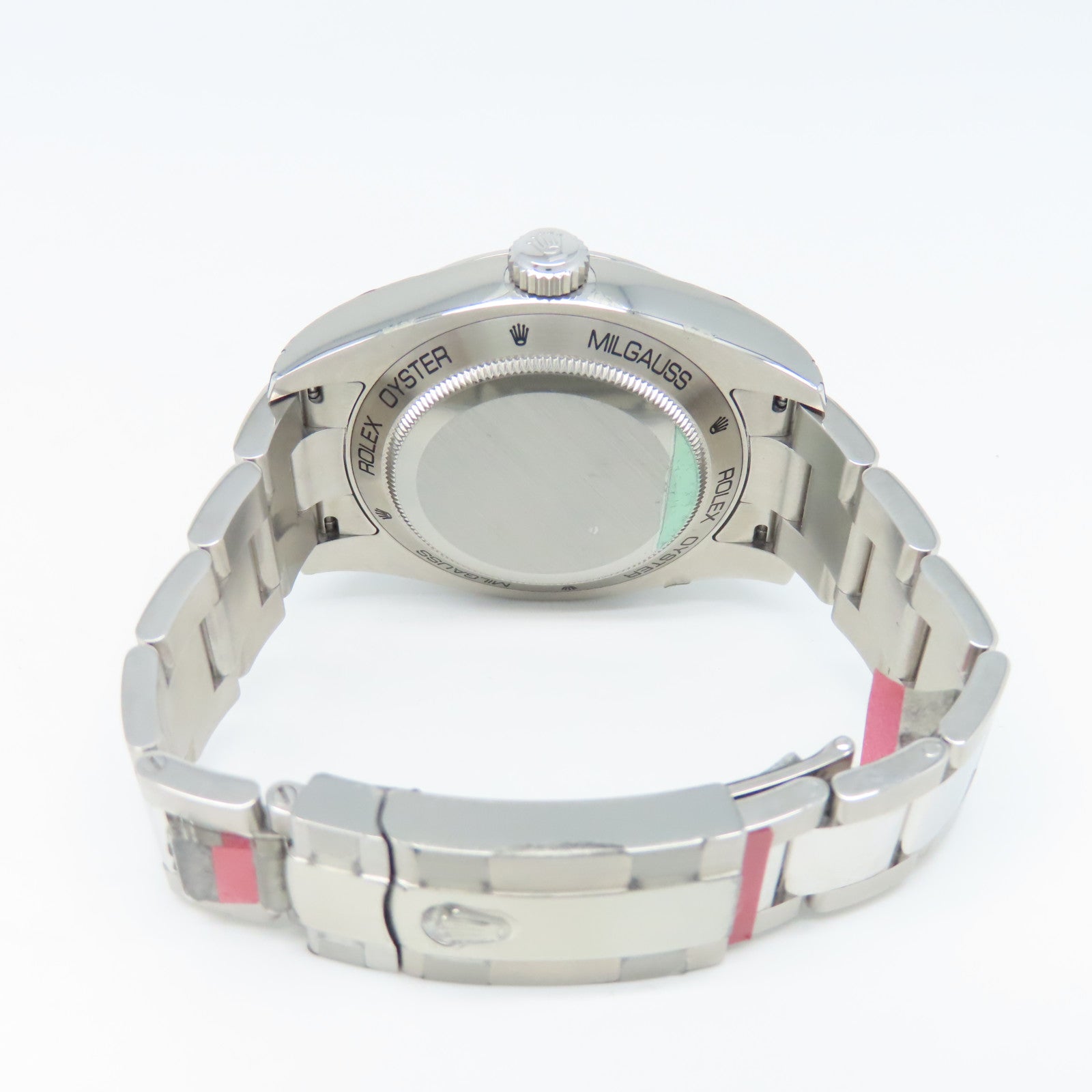 ROLEX Milgauss不鏽鋼自動機芯手錶黑色#16.5cm