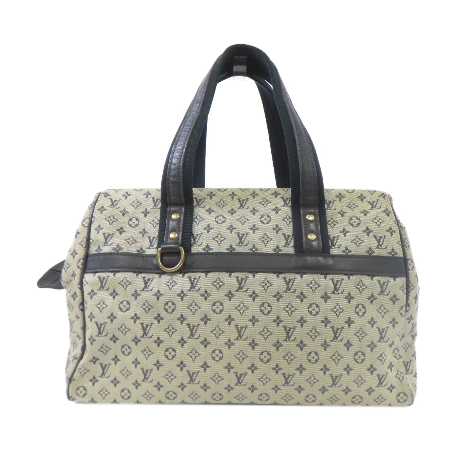 LOUIS VUITTON Monogram Mini Josephine GM金扣手挽袋藍色