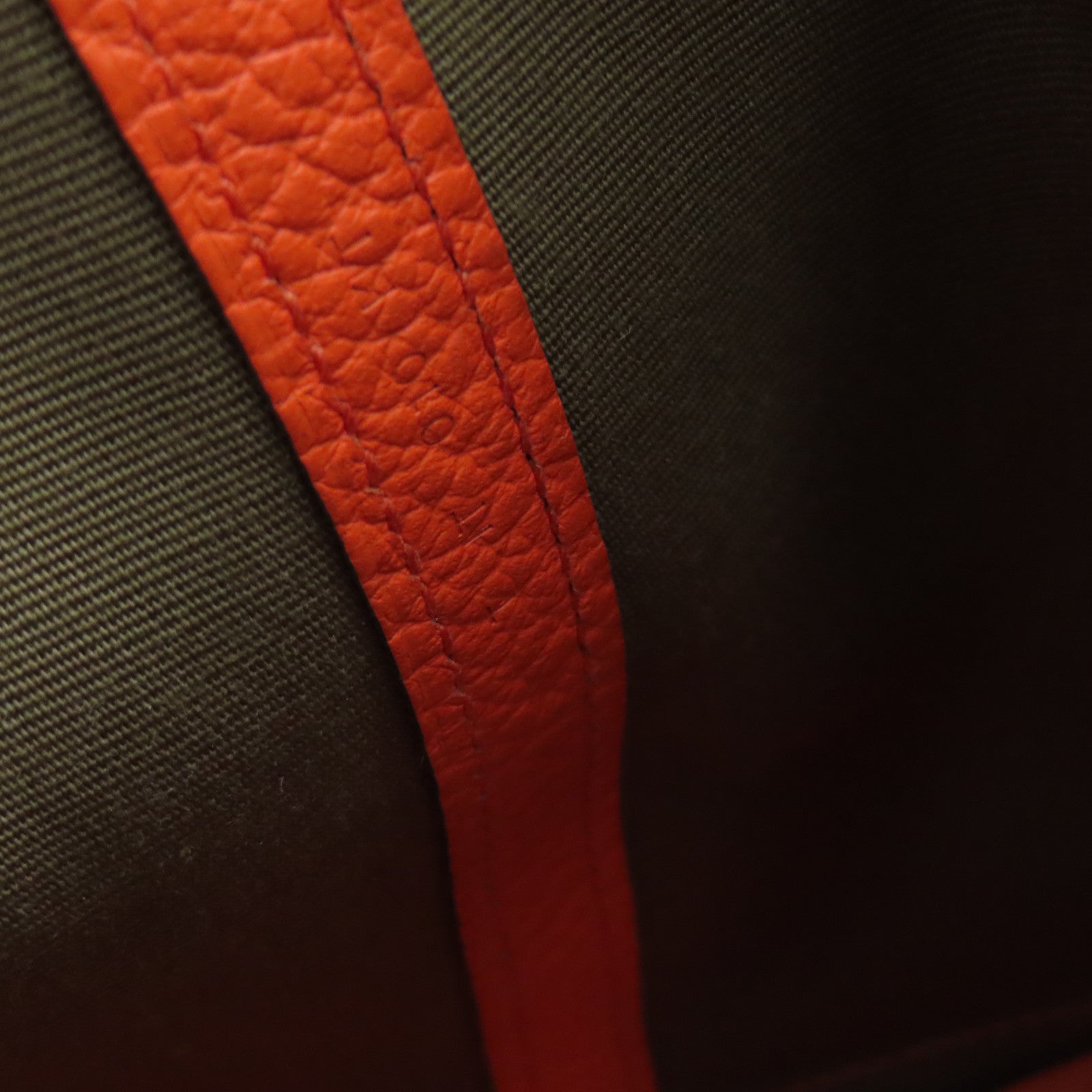 HERMES 帆布Garden Party TPM Tote Bag銀扣手挽袋啡色橙色