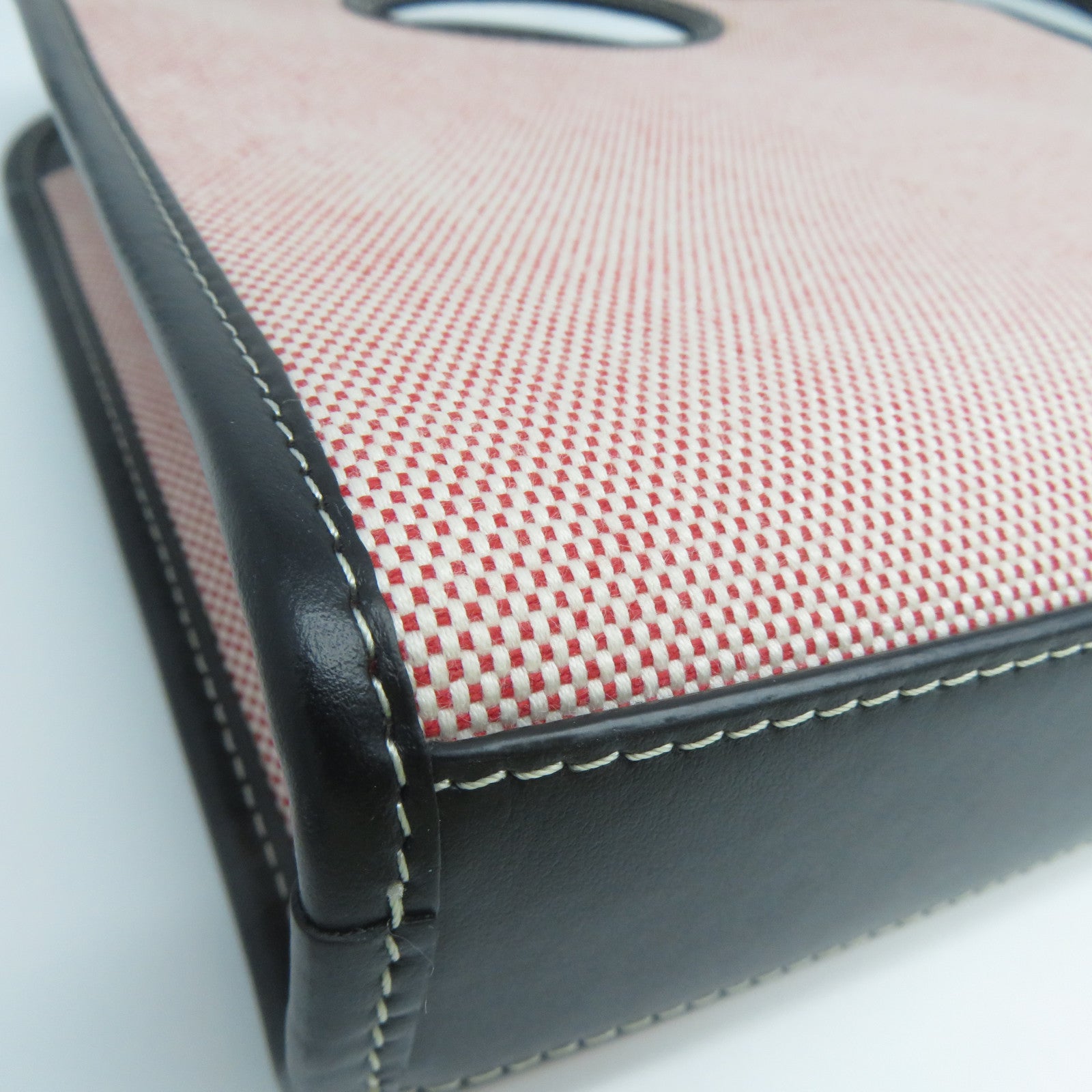 BURBERRY 帆布Shoulder Bag金扣手挽肩背兩用袋粉紅色