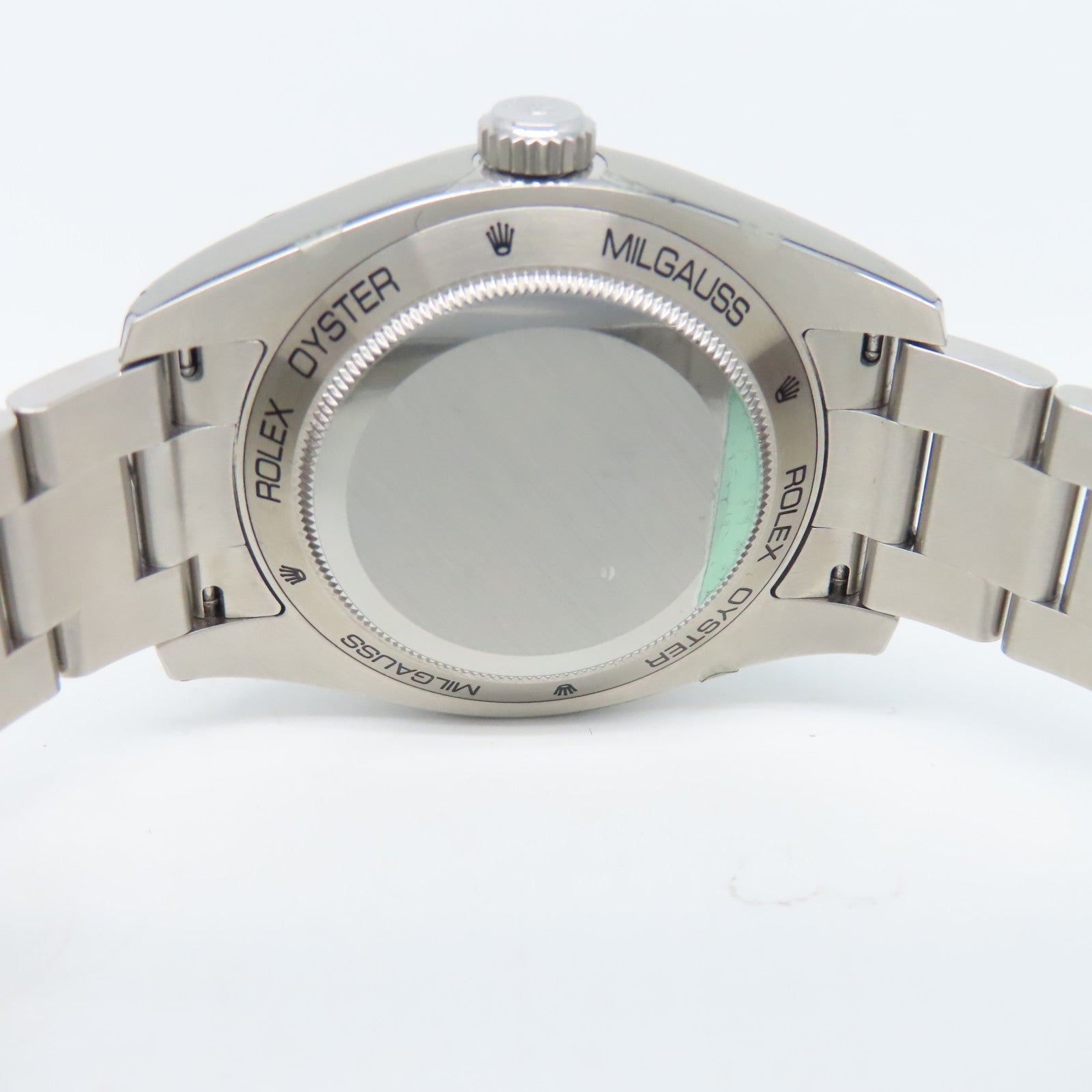 ROLEX Milgauss不鏽鋼自動機芯手錶黑色#16.5cm