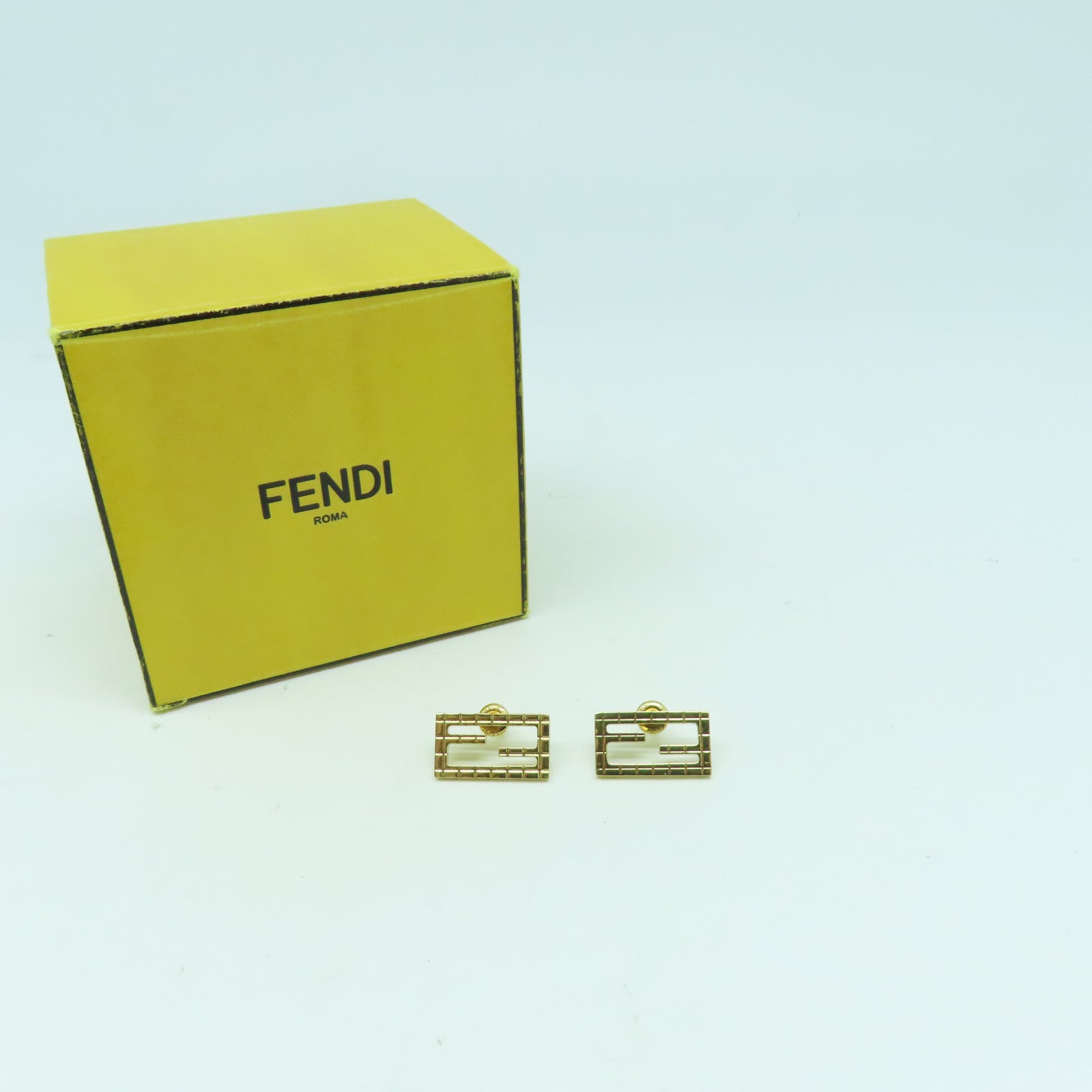 FENDI 金屬Earrings耳環金色