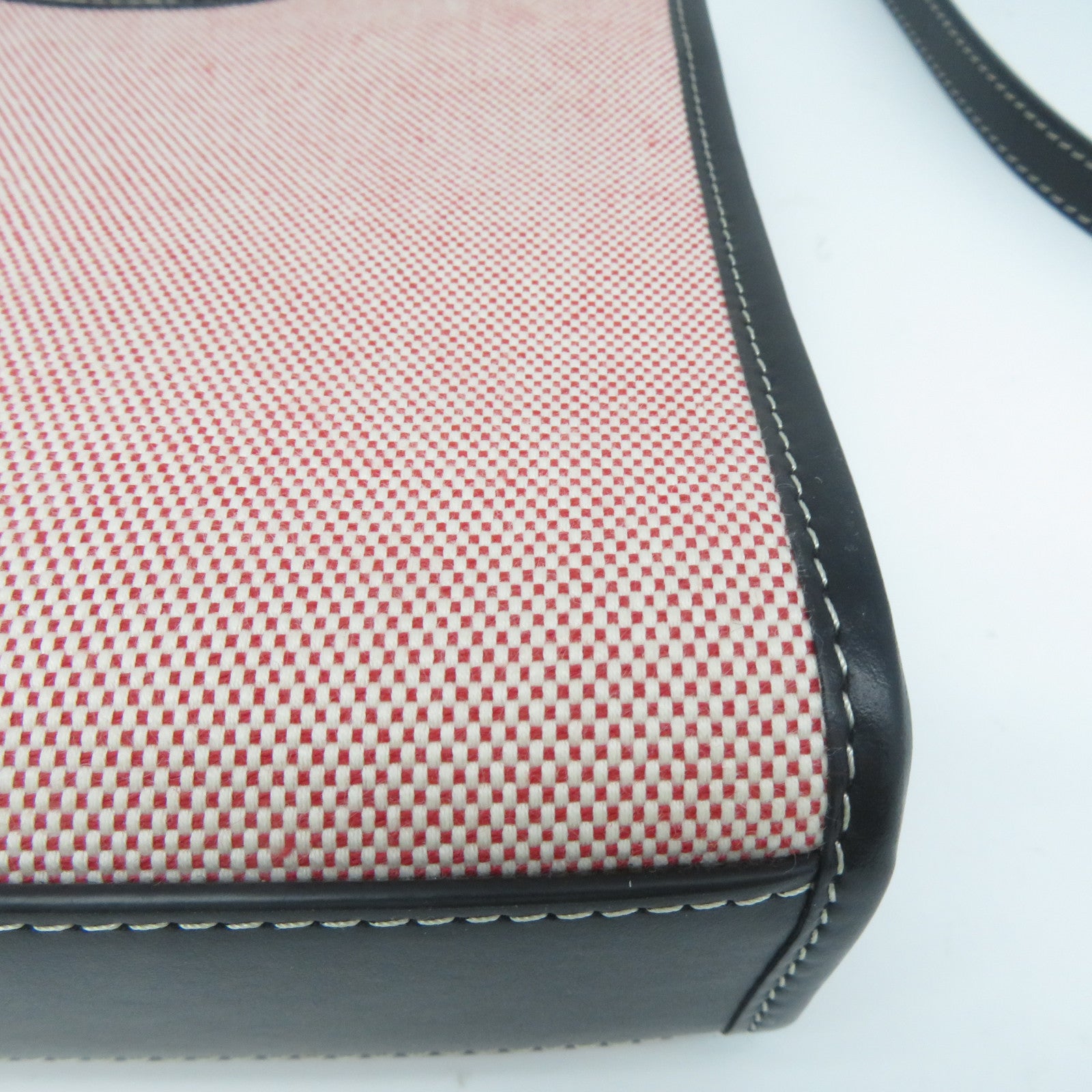 BURBERRY 帆布Shoulder Bag金扣手挽肩背兩用袋粉紅色