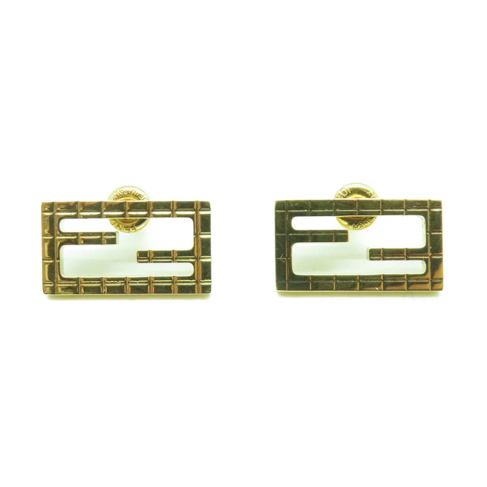 FENDI 金屬Earrings耳環金色