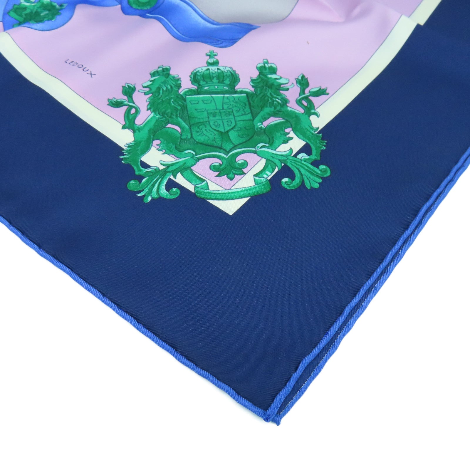 HERMES 丝质Scarf丝巾蓝色/粉红色/彩色