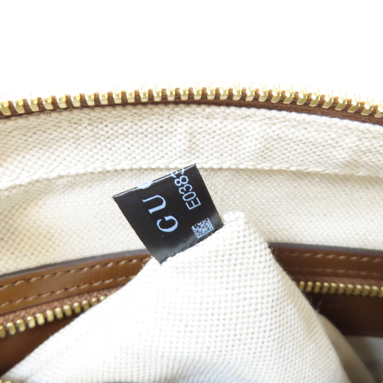 GUCCI 塗層帆布Interlocking G Bag金扣肩背袋啡色