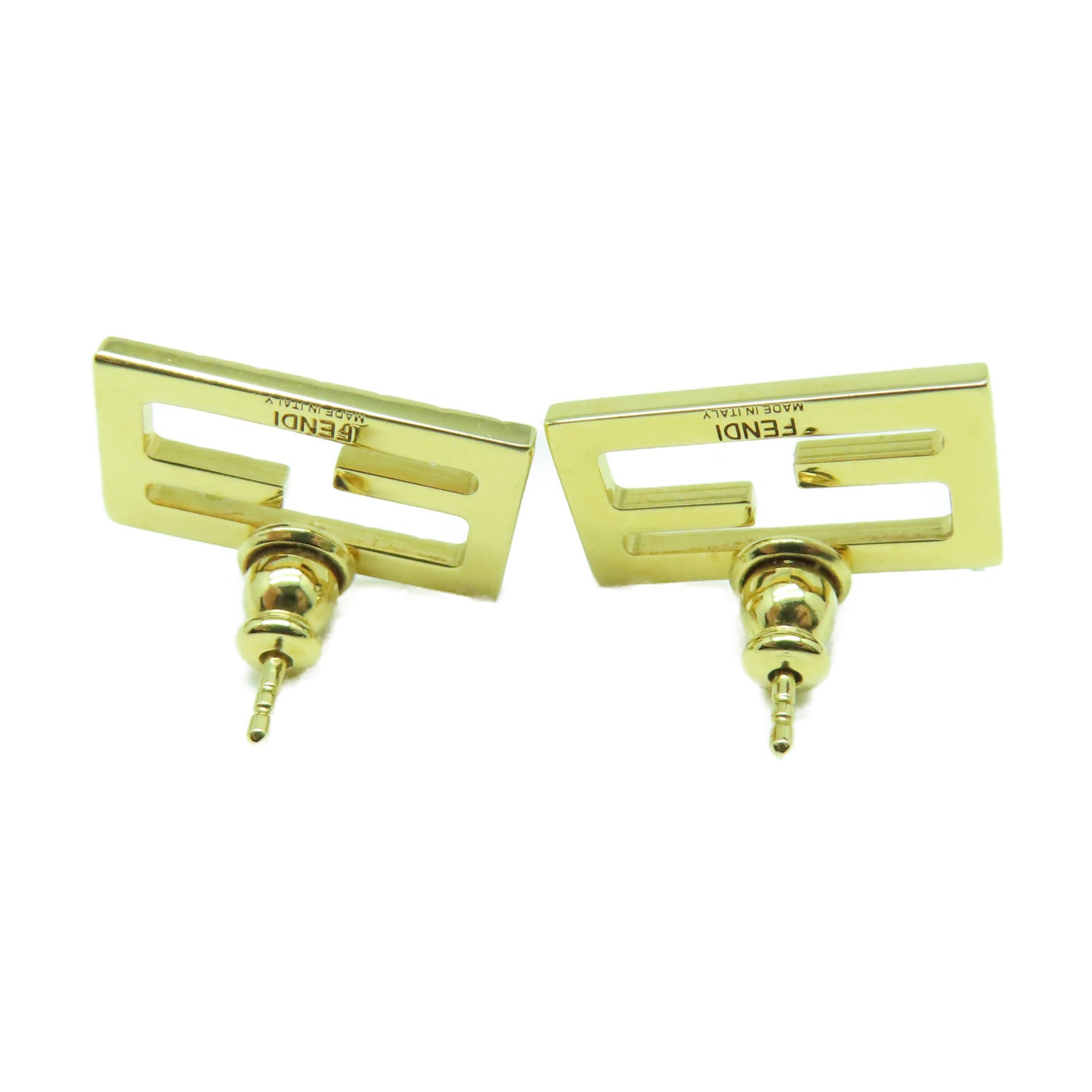 FENDI 金屬Earrings耳環金色