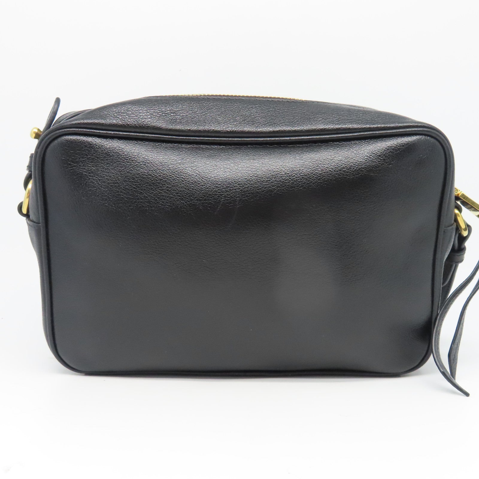 PRADA 牛皮皮革Shoulder Bag金扣肩背袋黑色