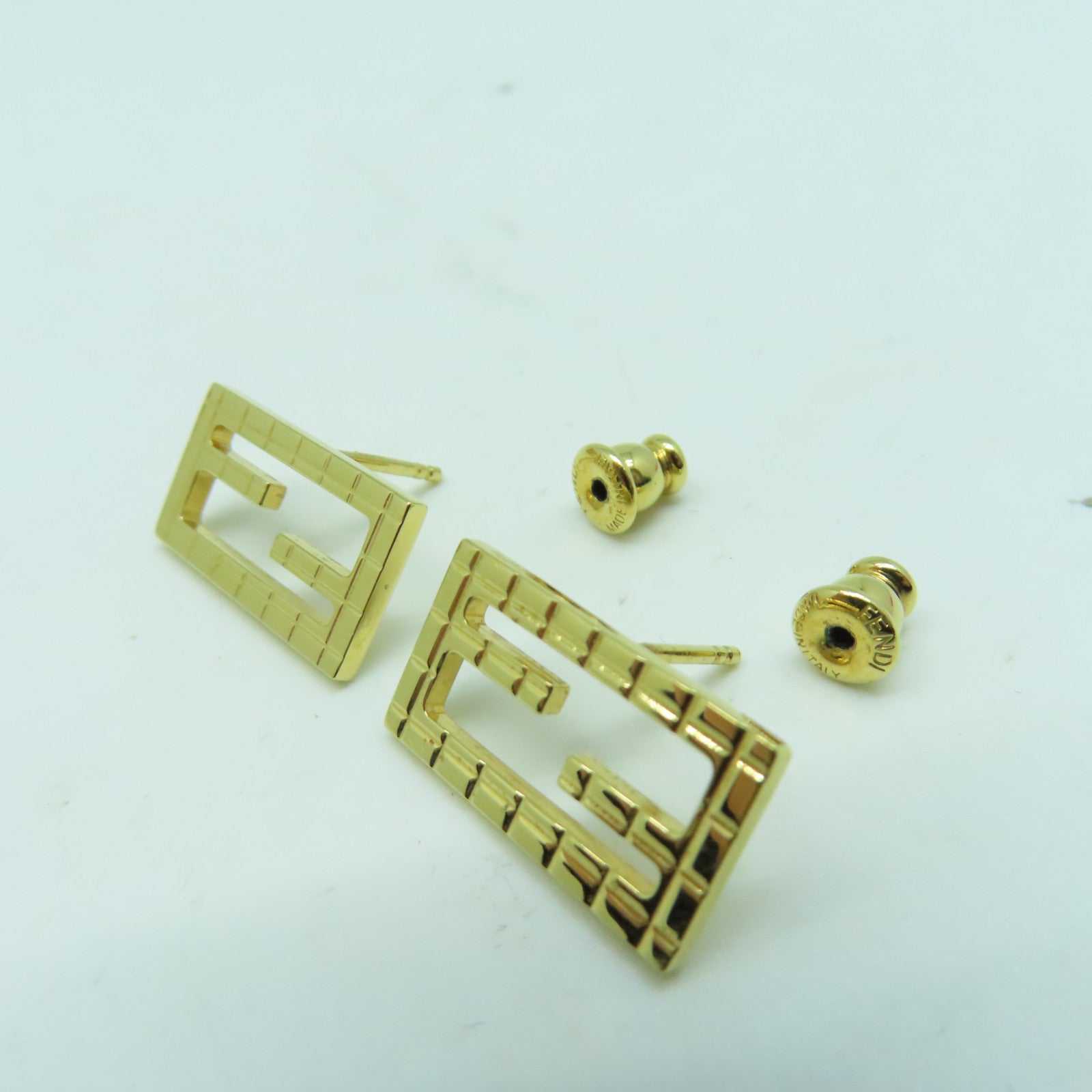 FENDI 金屬Earrings耳環金色