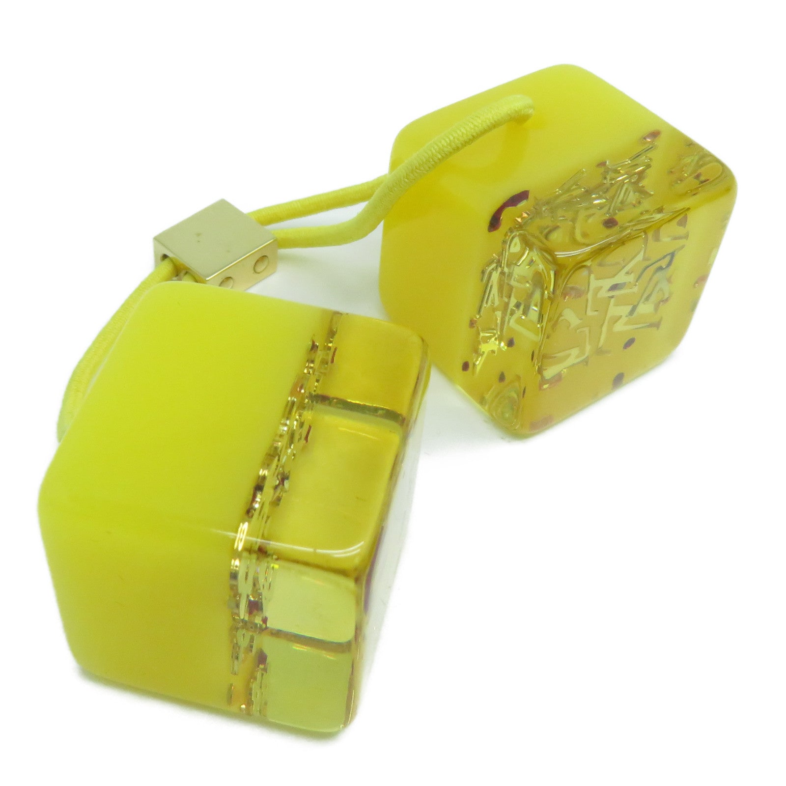 LOUIS VUITTON 【激減優惠】PVC Hair Cube髮圈黃色