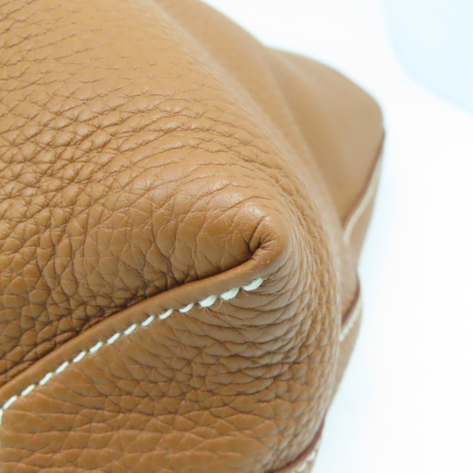 HERMES Clemence皮革Double Sens 36手挽袋Deep Bleu/Gold啡色/蓝色