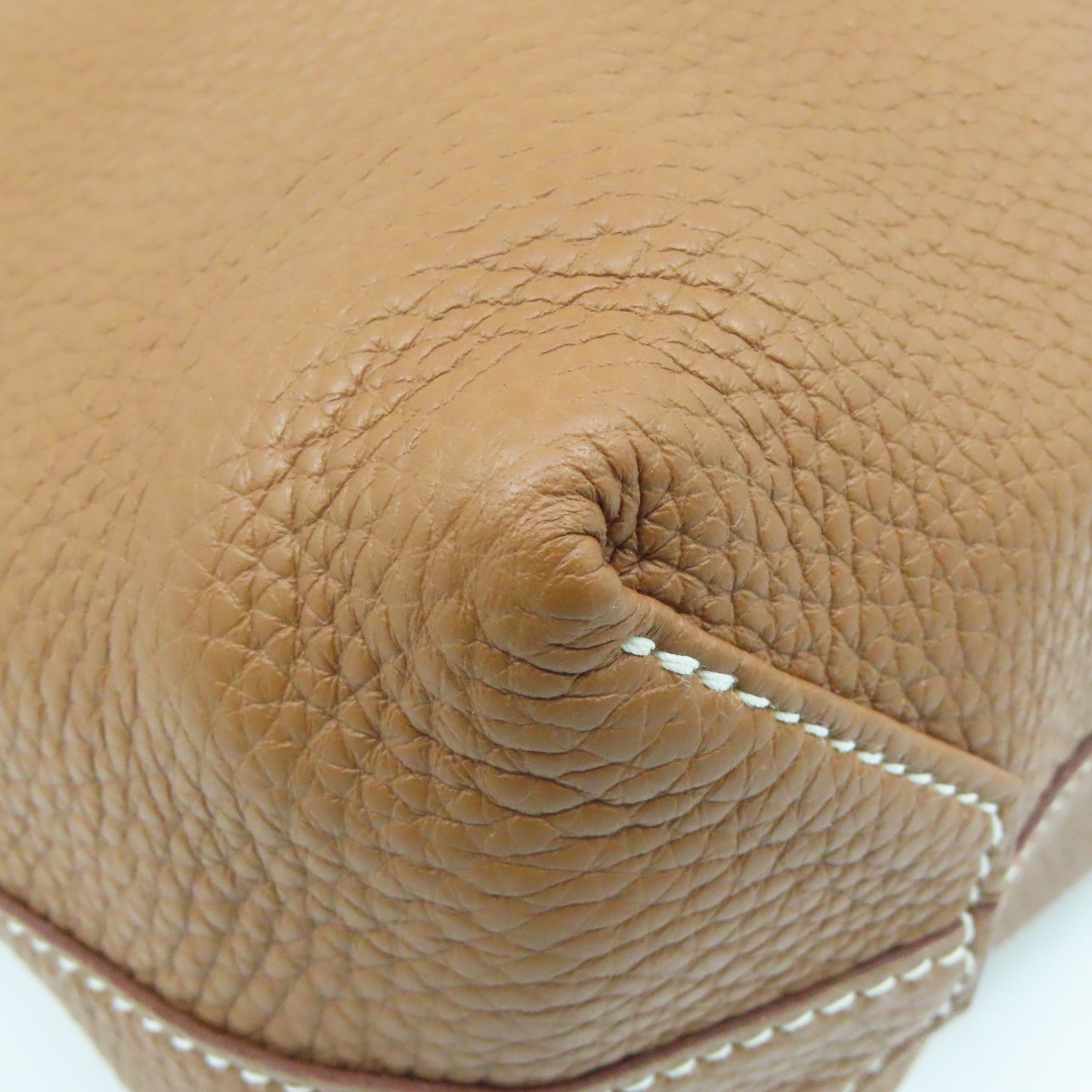 HERMES Clemence皮革Double Sens 36手挽袋Deep Bleu/Gold啡色/蓝色