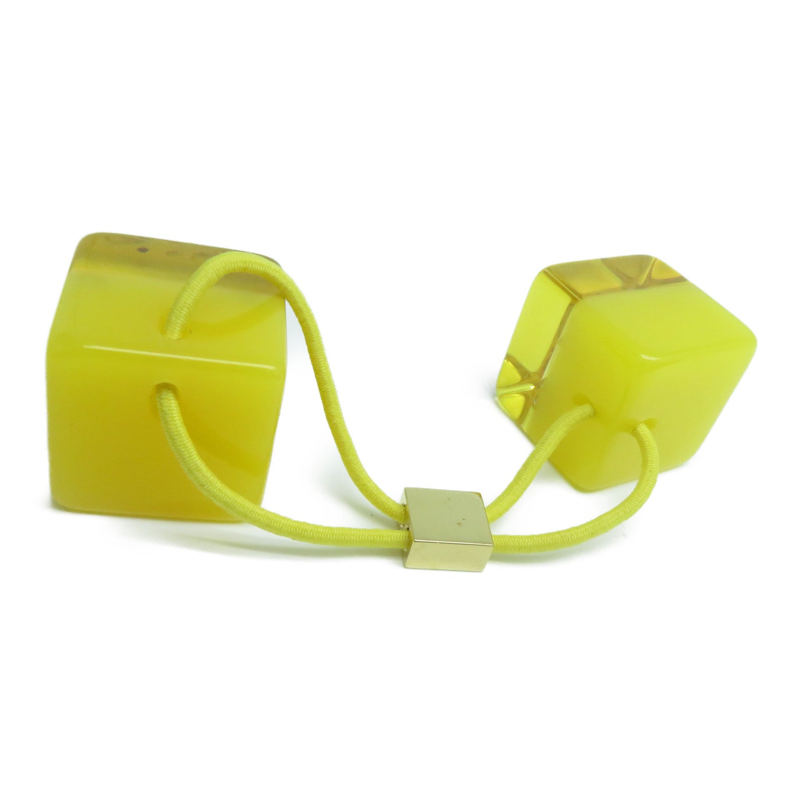 LOUIS VUITTON 【激減優惠】PVC Hair Cube髮圈黃色
