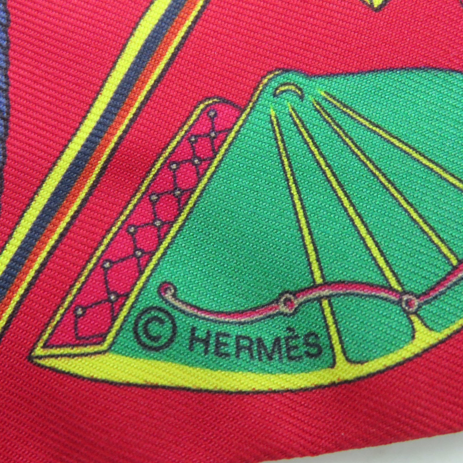 HERMES 【激減優惠】絲質Twilly絲巾紅色/藍色/灰色