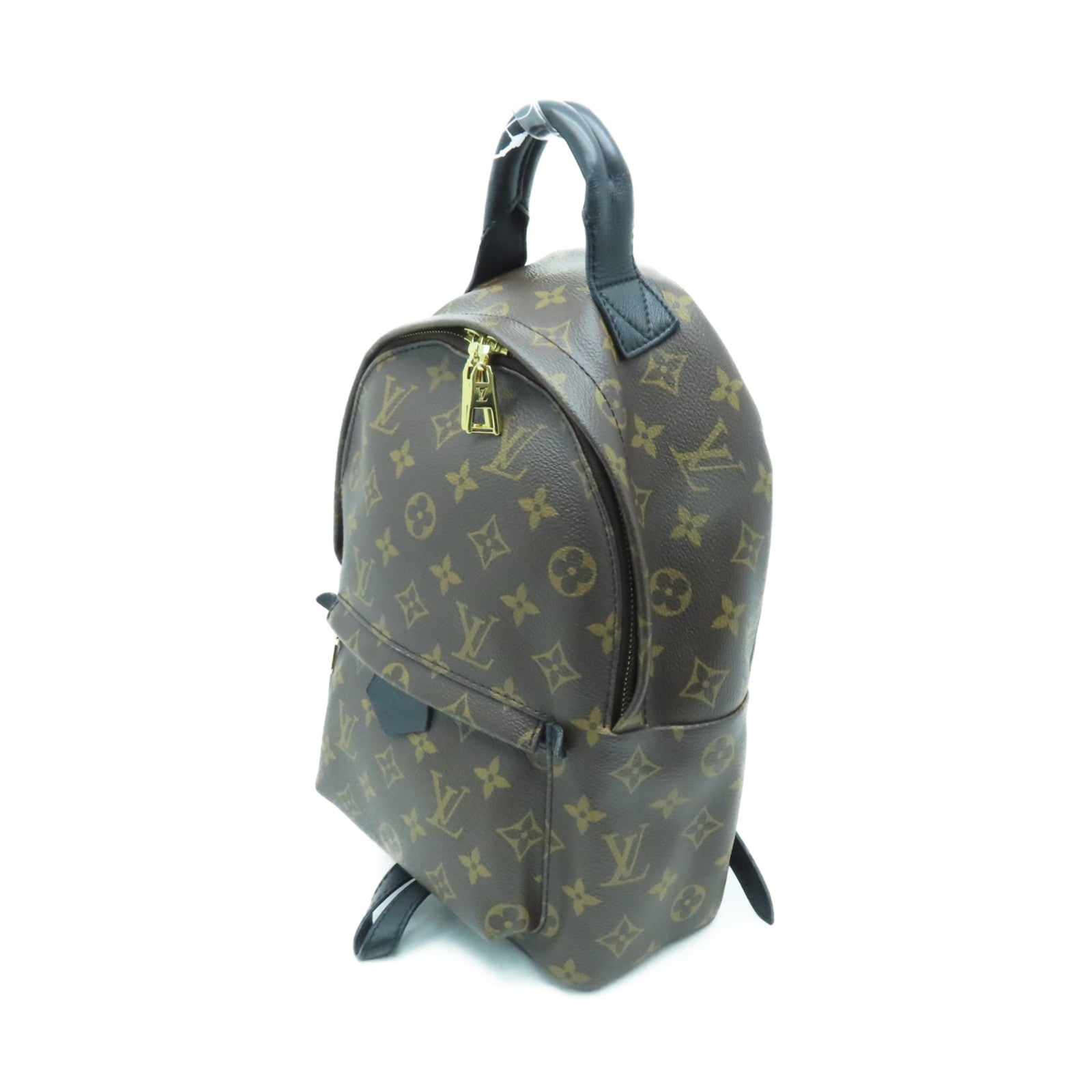LOUIS VUITTON Monogram Palm Spring PM金扣背包啡色