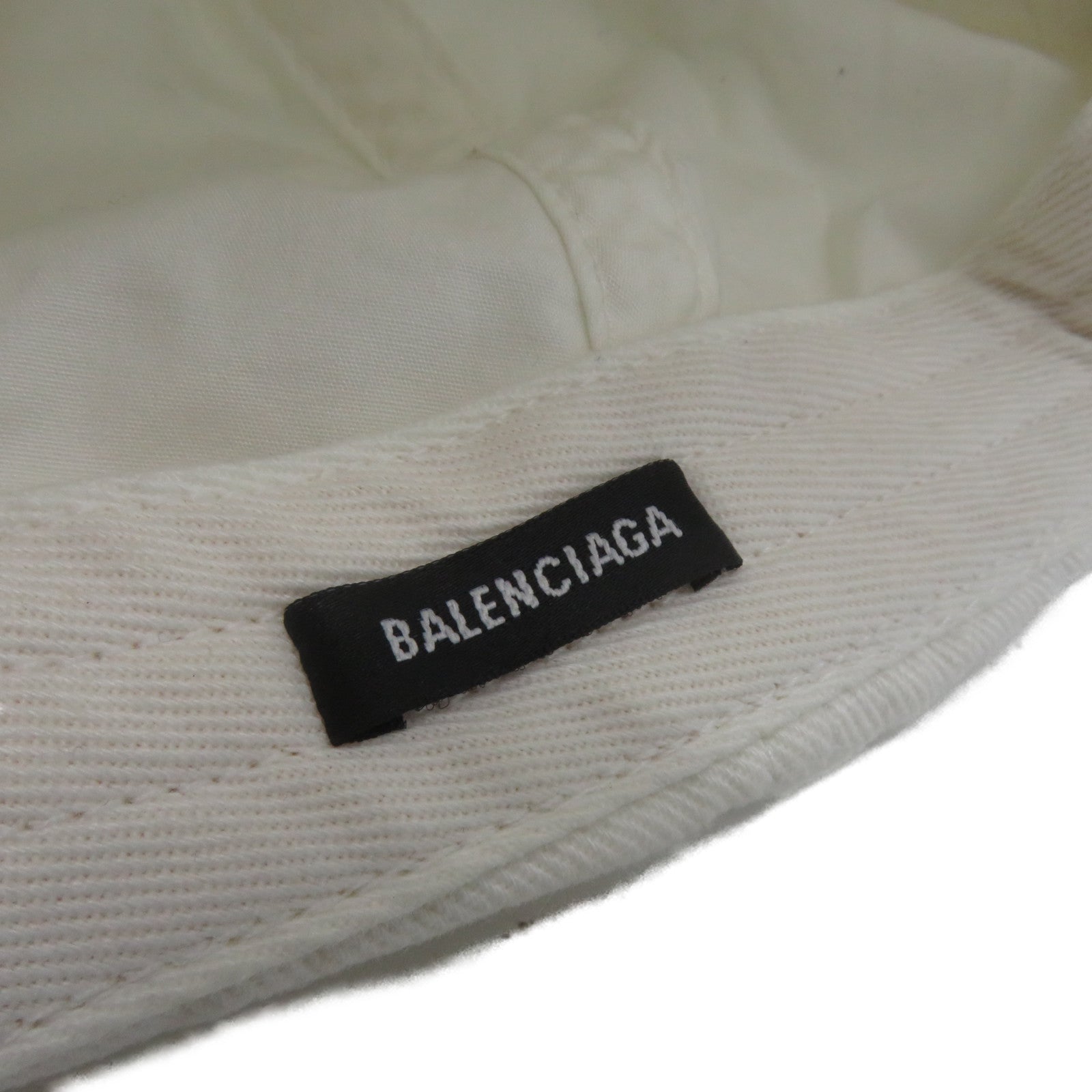 BALENCIAGA 帆布Hat棒球帽白色