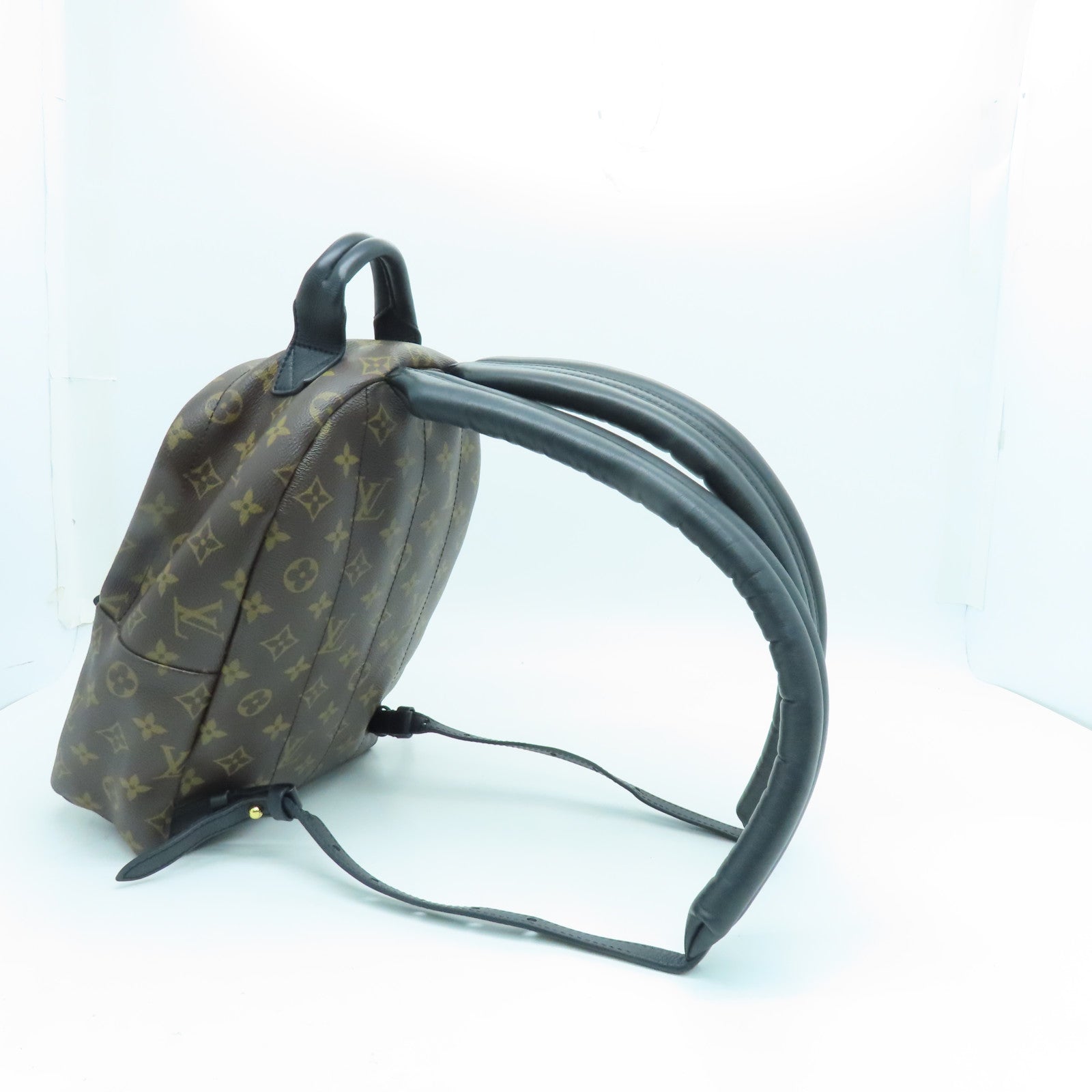 LOUIS VUITTON Monogram Palm Spring PM金扣背包啡色