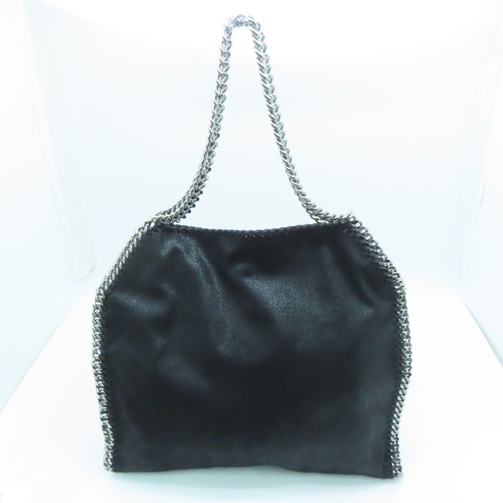 SELECTION 皮革Stella Mccartney Shoulder Bag银扣肩背袋黑色
