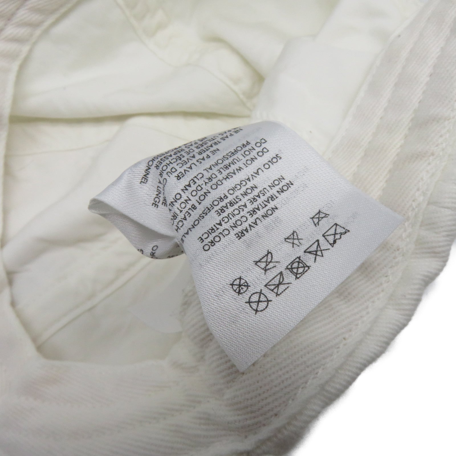 BALENCIAGA 帆布Hat棒球帽白色