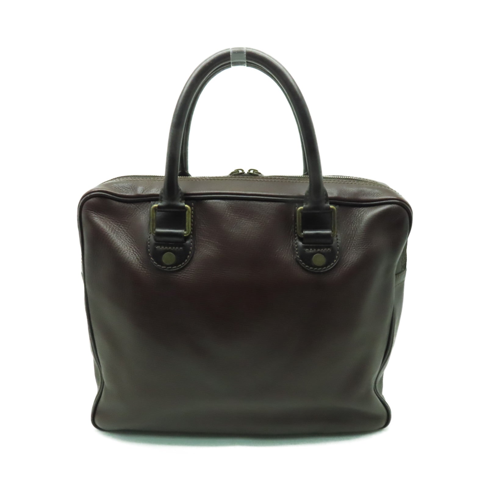 LOUIS VUITTON 【激減優惠】牛皮皮革Briefcase金扣公事包啡色