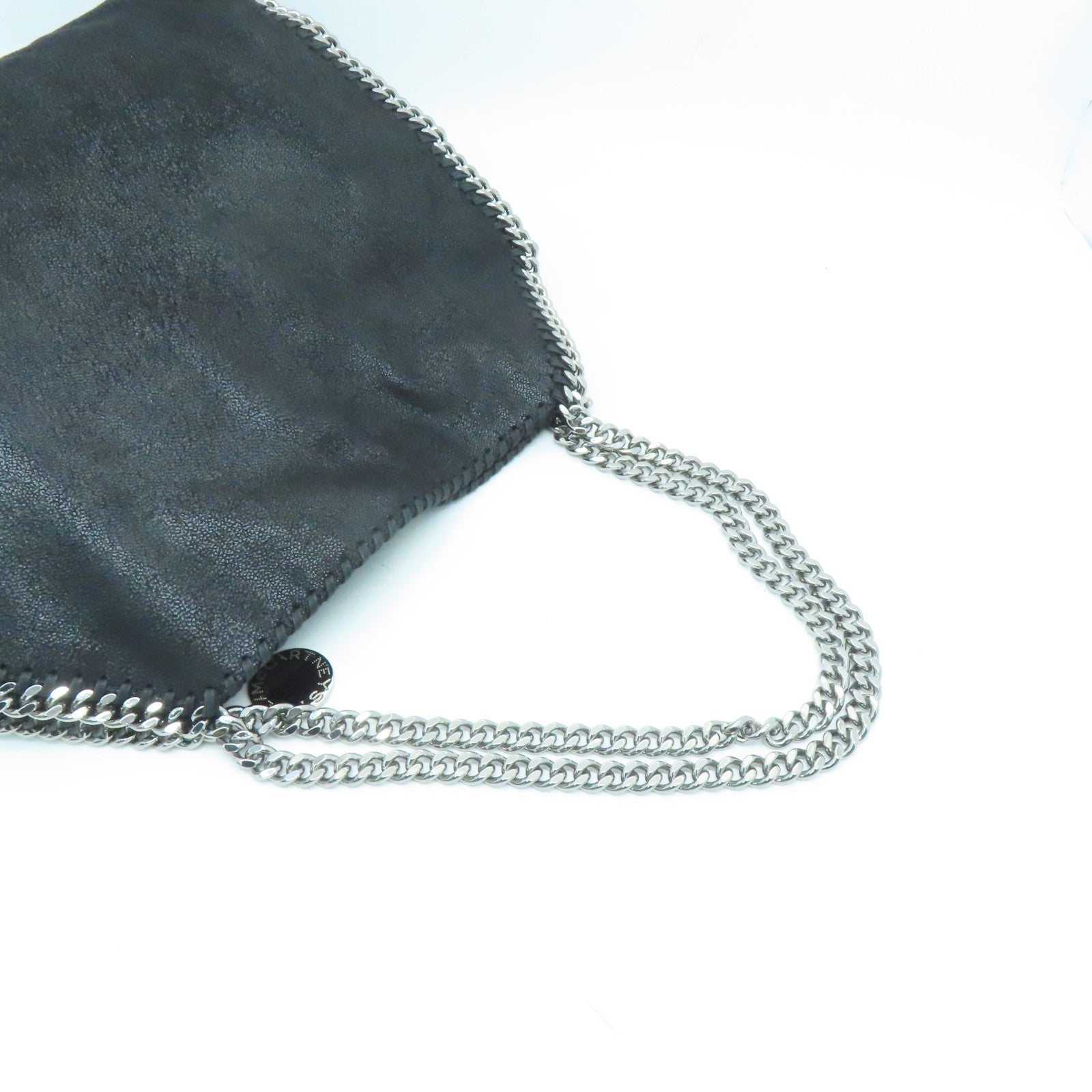 SELECTION 皮革Stella Mccartney Shoulder Bag银扣肩背袋黑色