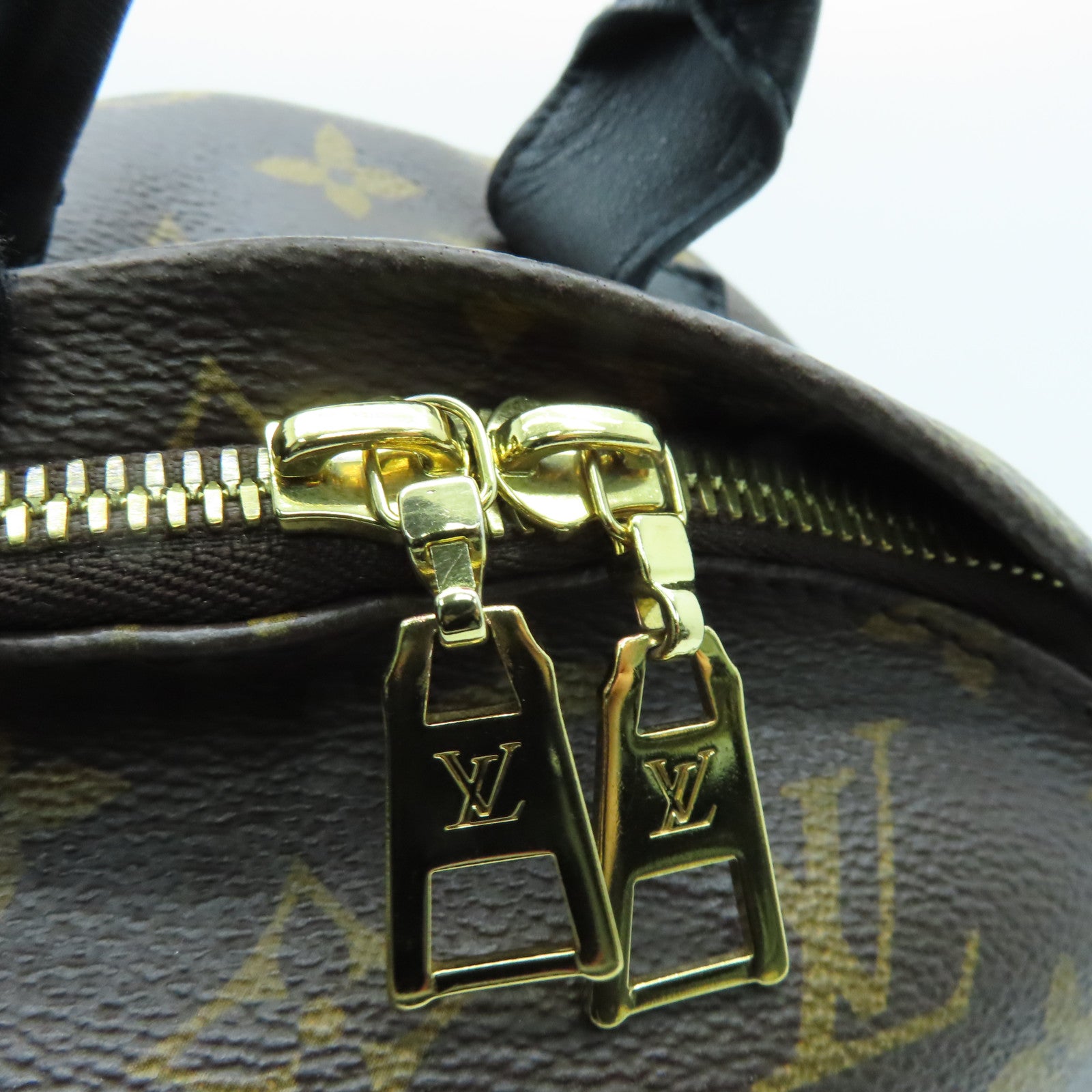 LOUIS VUITTON Monogram Palm Spring PM金扣背包啡色