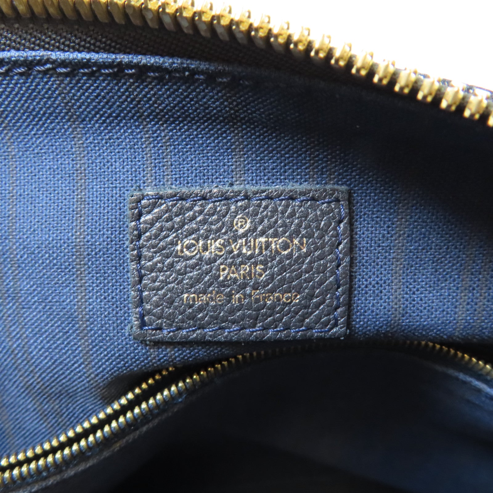 LOUIS VUITTON Monogram Empreinte Laminense PM金扣肩背袋黑色
