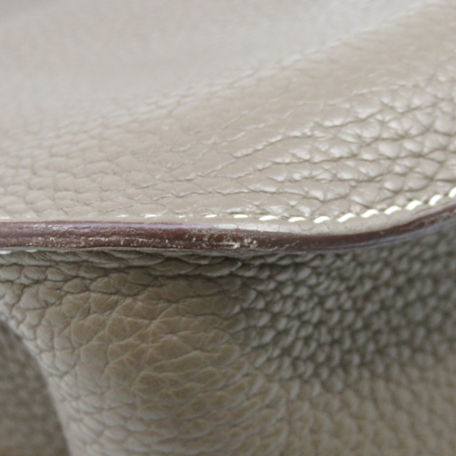 HERMES Clemence皮革Jypsiere 28銀扣肩背袋大象灰
