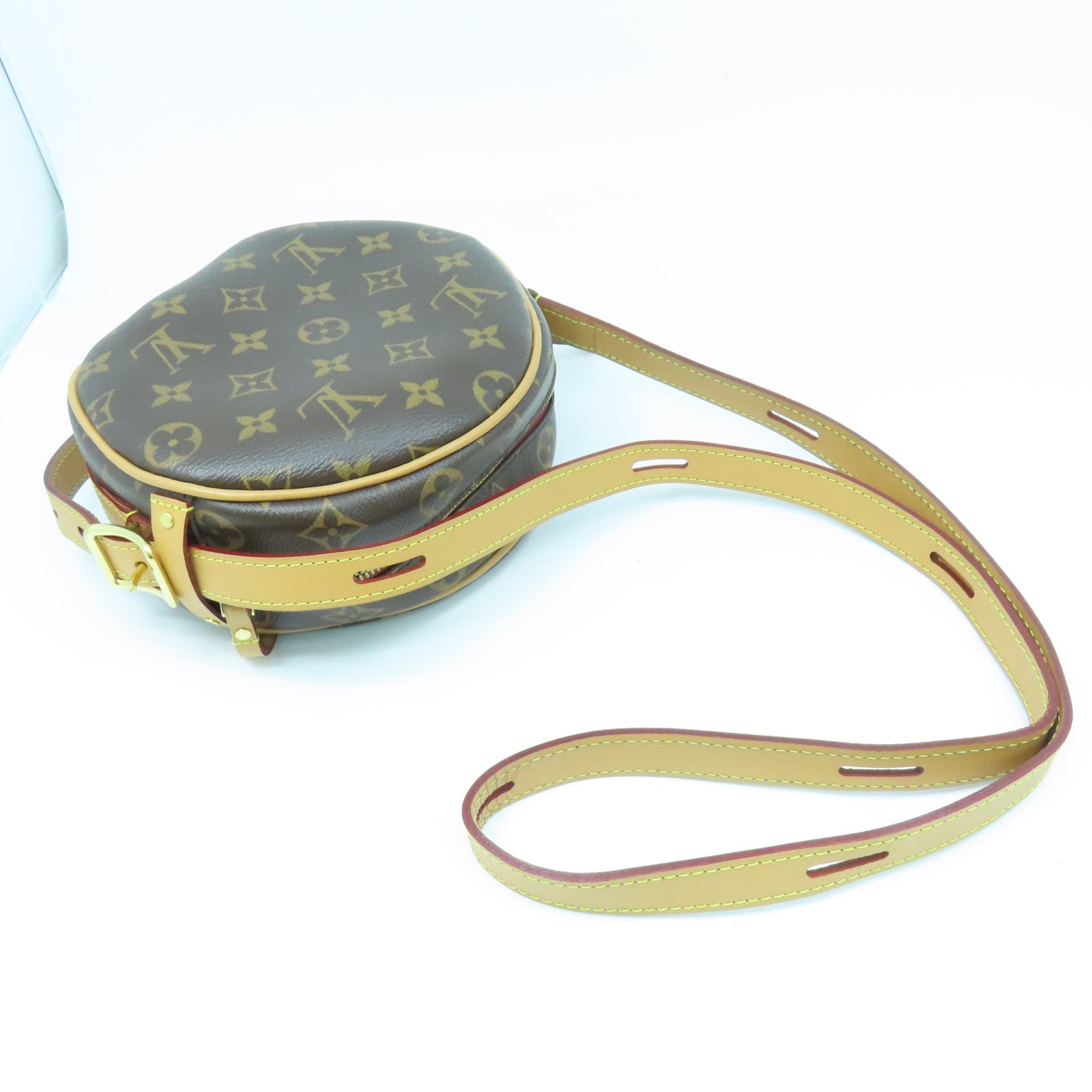 LOUIS VUITTON Monogram Boite Chapeau Souple PM Shoulder金扣肩背袋啡色