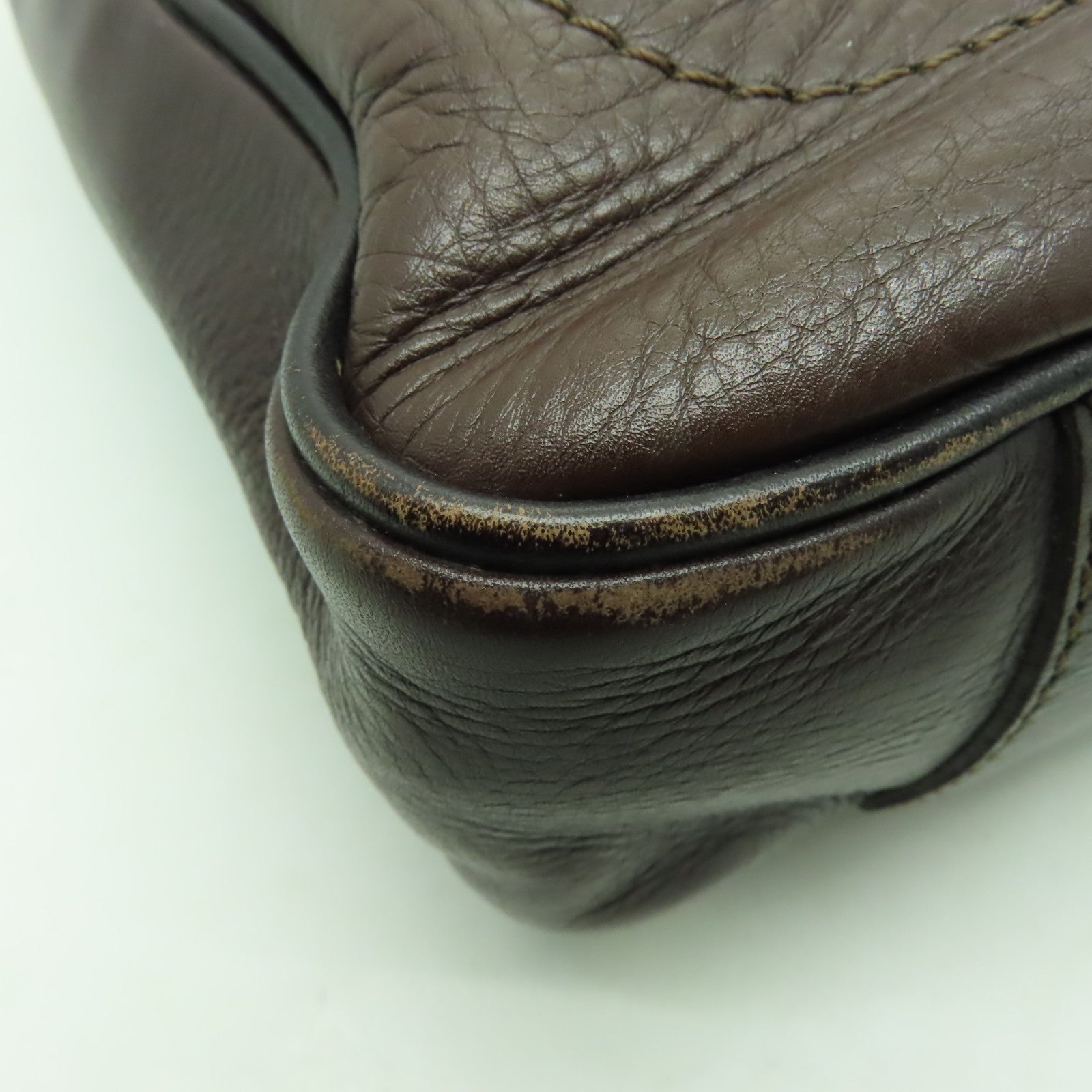 LOUIS VUITTON 【激減優惠】牛皮皮革Briefcase金扣公事包啡色