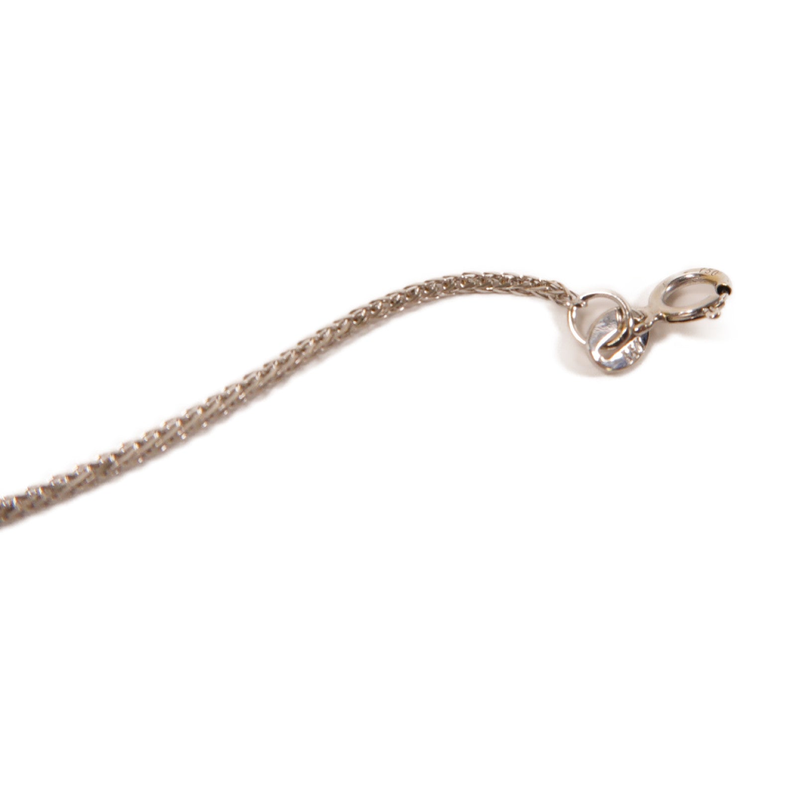 JEWELRY 18K白金Diamond Necklace 0.25ct鑽石項鍊銀色