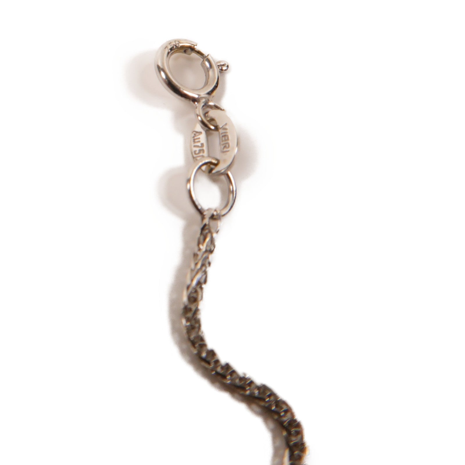 JEWELRY 18K白金Diamond Necklace 0.25ct鑽石項鍊銀色