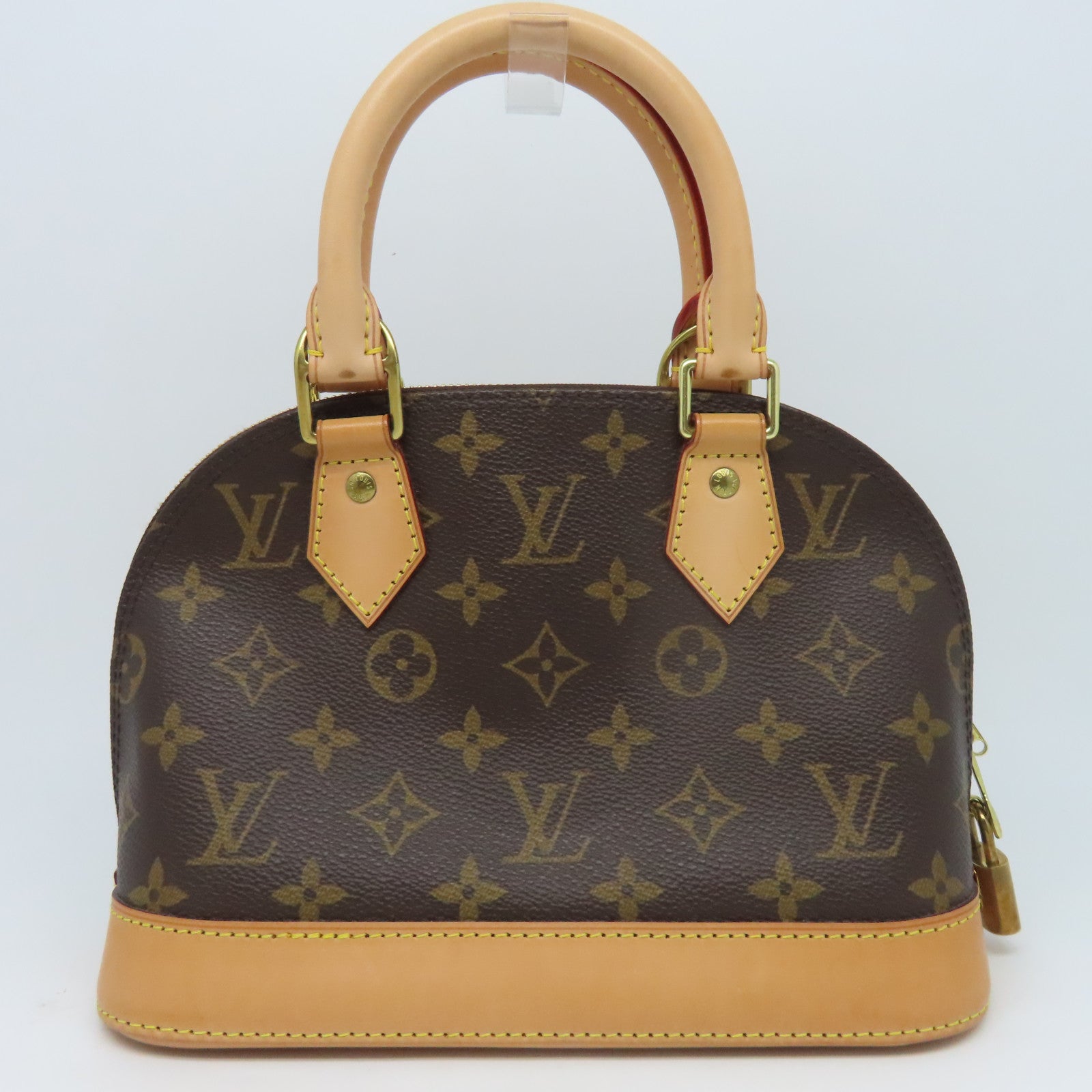 LOUIS VUITTON Monogram Alma BB金扣手挽肩背兩用袋啡色