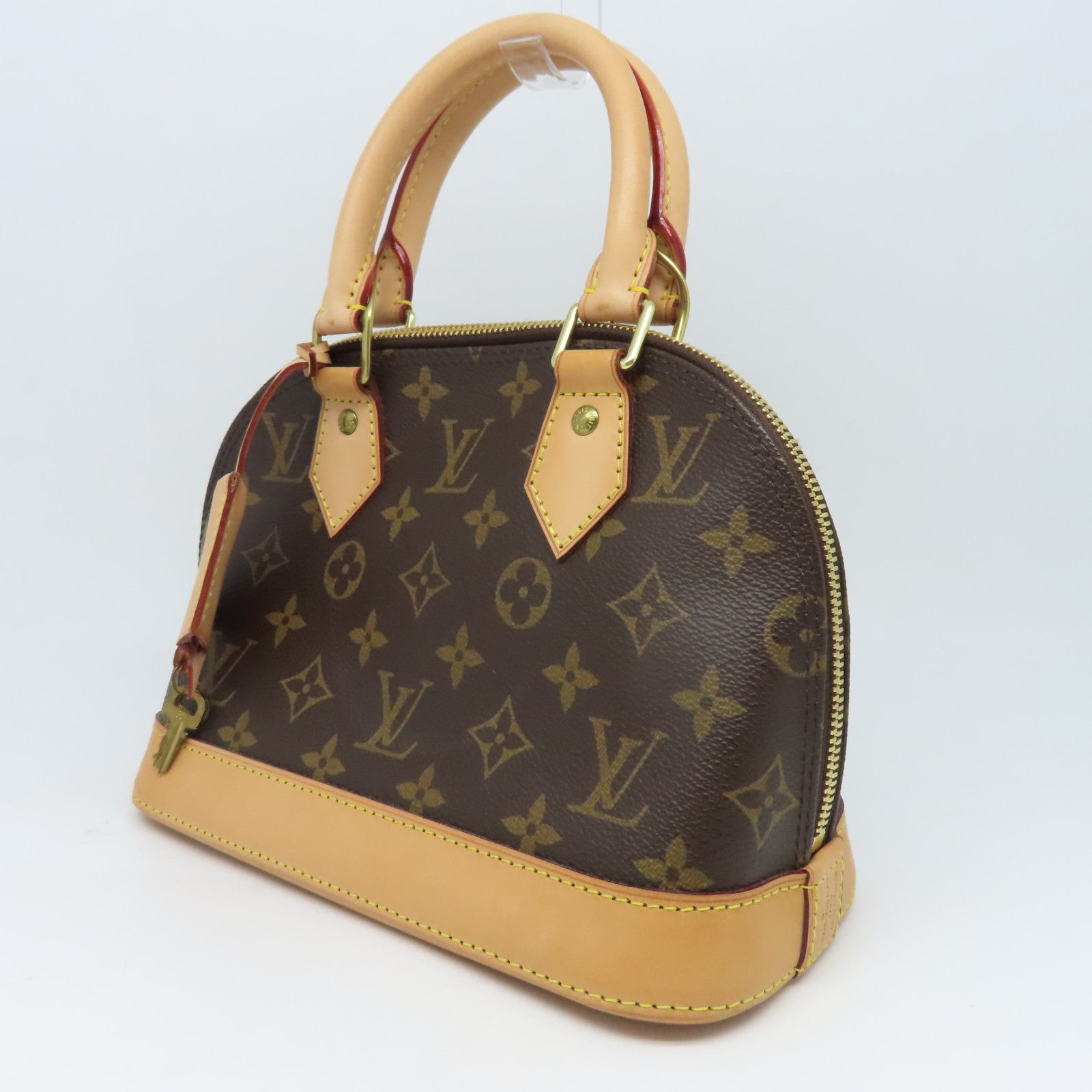 LOUIS VUITTON Monogram Alma BB金扣手挽肩背兩用袋啡色