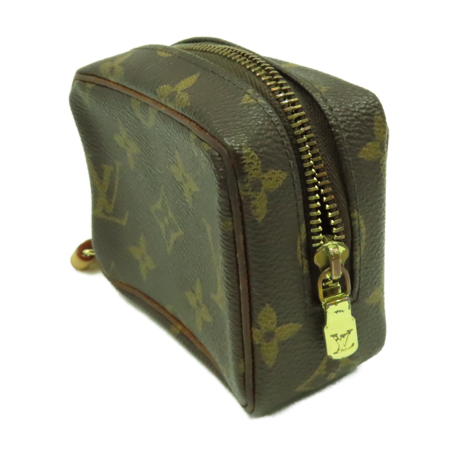 LOUIS VUITTON Monogram Trousse Wapity Pouch金扣手拿包啡色
