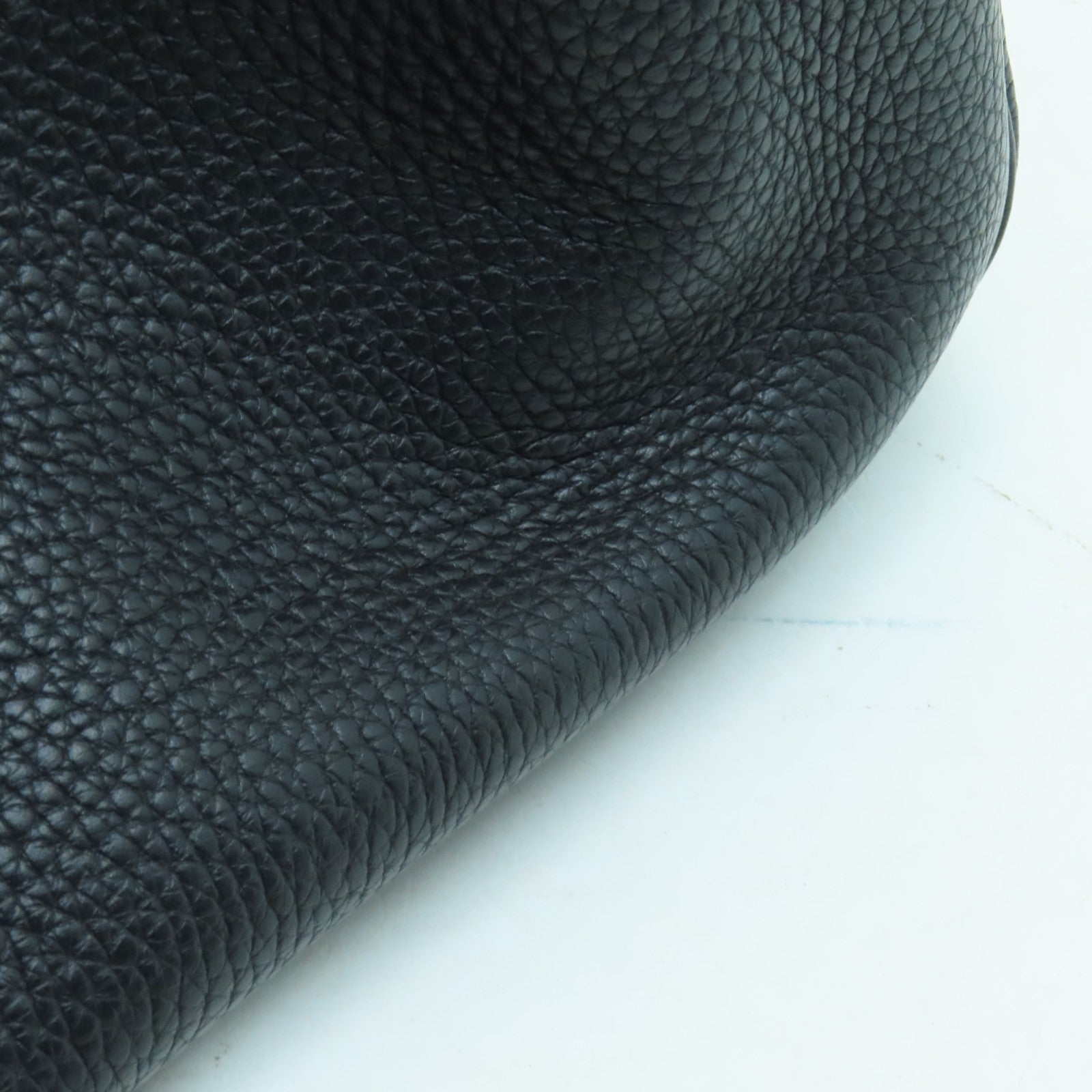 HERMES Clemence皮革Lindy 30銀扣手挽肩背兩用袋Noir黒色