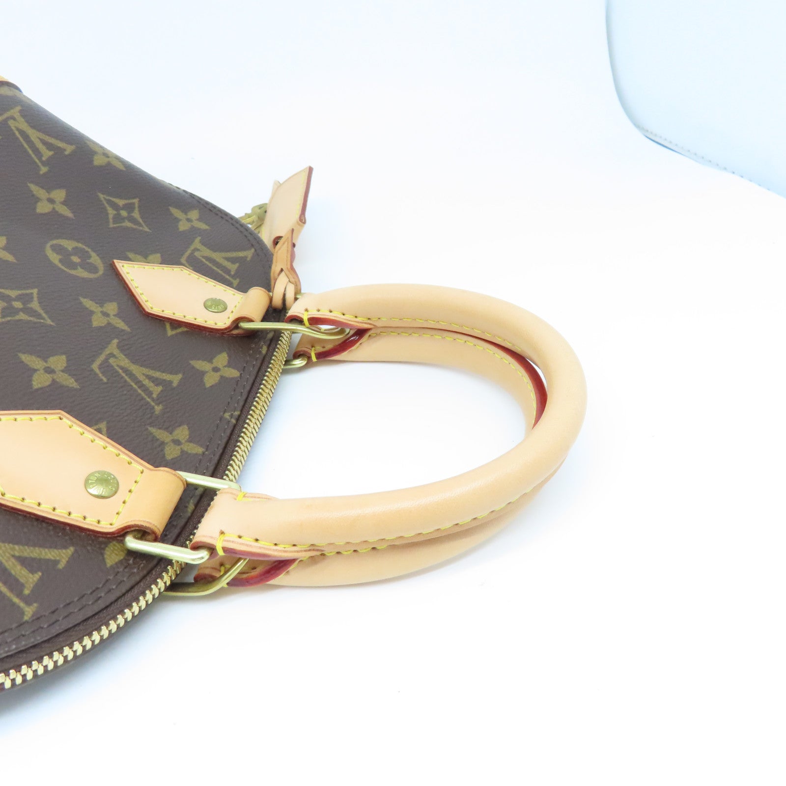 LOUIS VUITTON Monogram Alma BB金扣手挽肩背兩用袋啡色